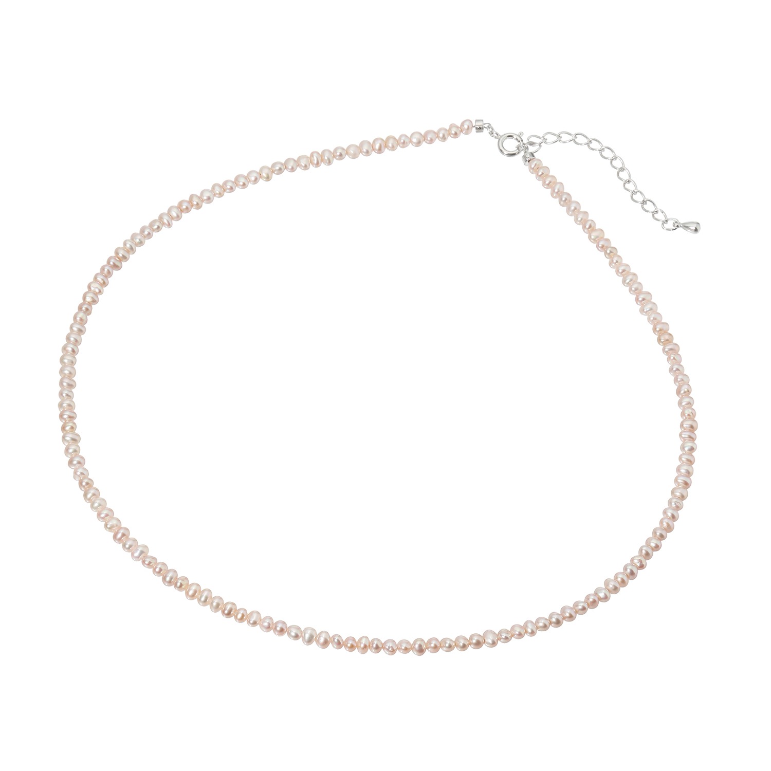 ライトライラックカラー ベビー淡水パール ネックレス