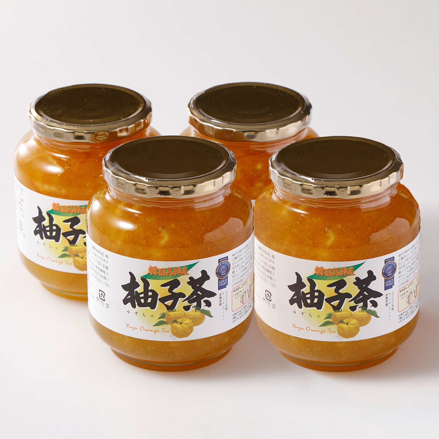 ＜４瓶＞韓国高興産 柚子茶