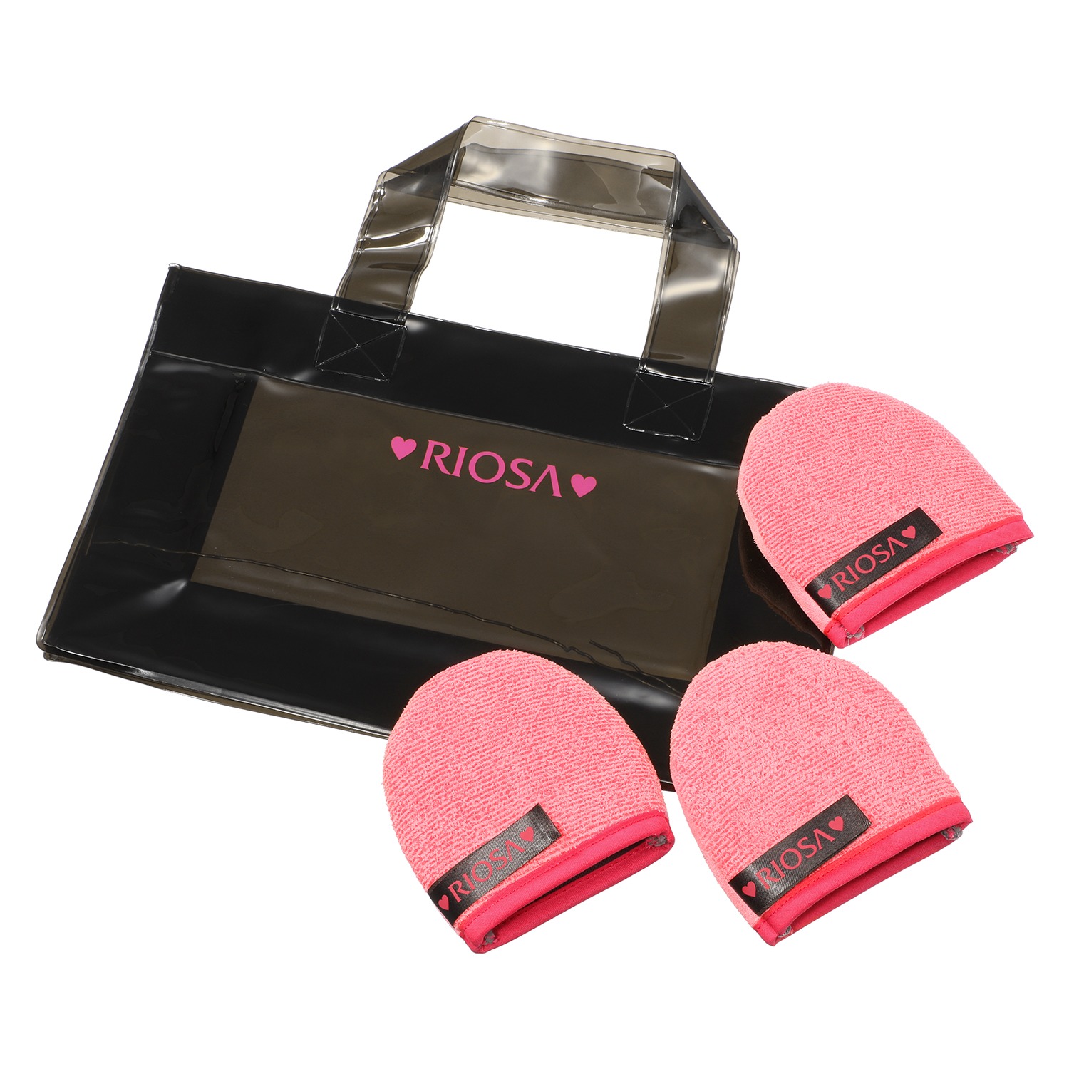 リオッサ ダブルフェイスミトンで 毛穴の汚れを落として つるつるピカピカ肌に！ フェイス用 肌磨きミトン特別セット