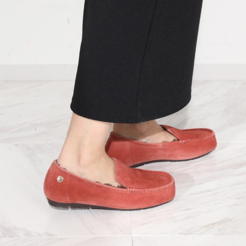 卑弥呼 シープレザー ふわふわモカシン