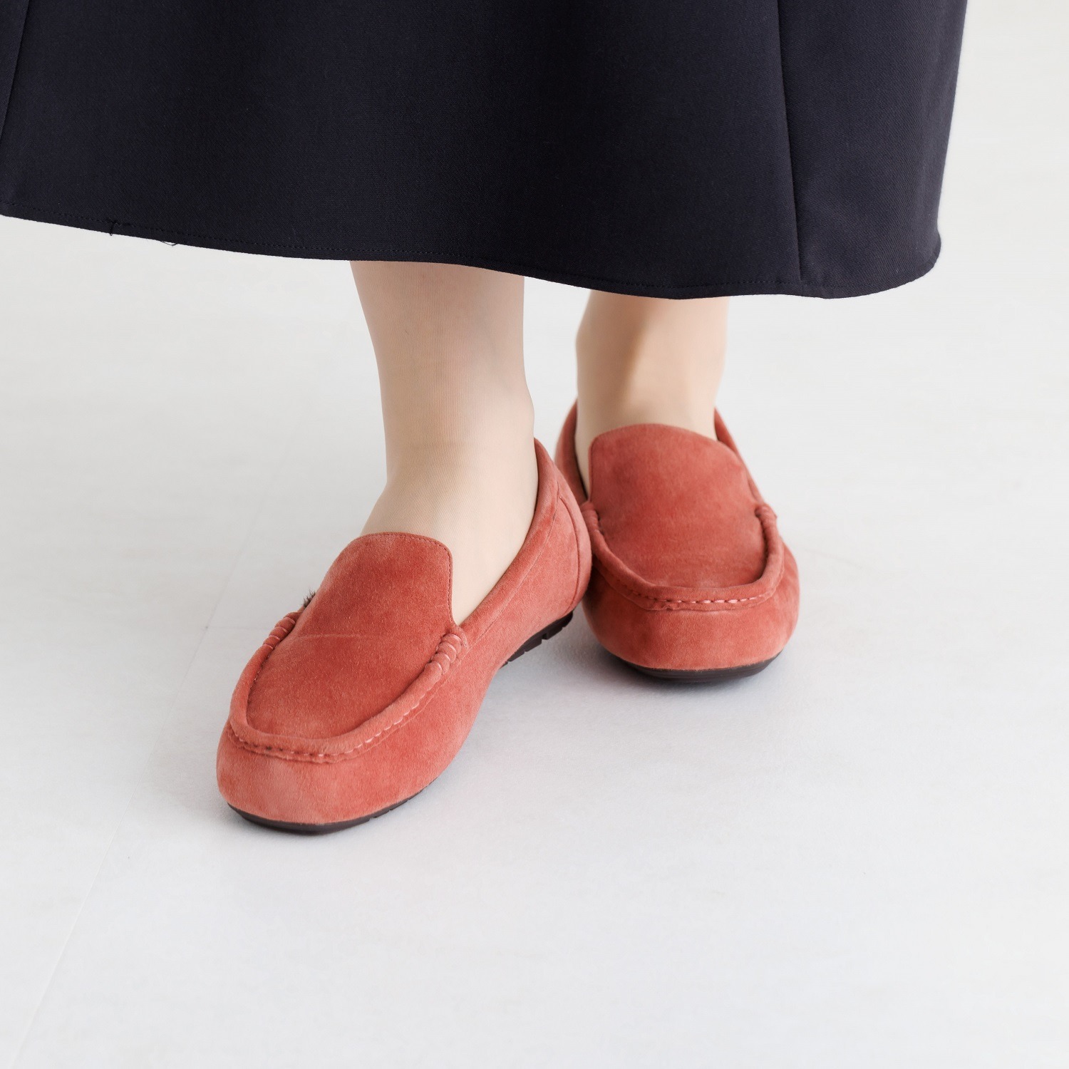 卑弥呼 シープレザー ふわふわモカシン