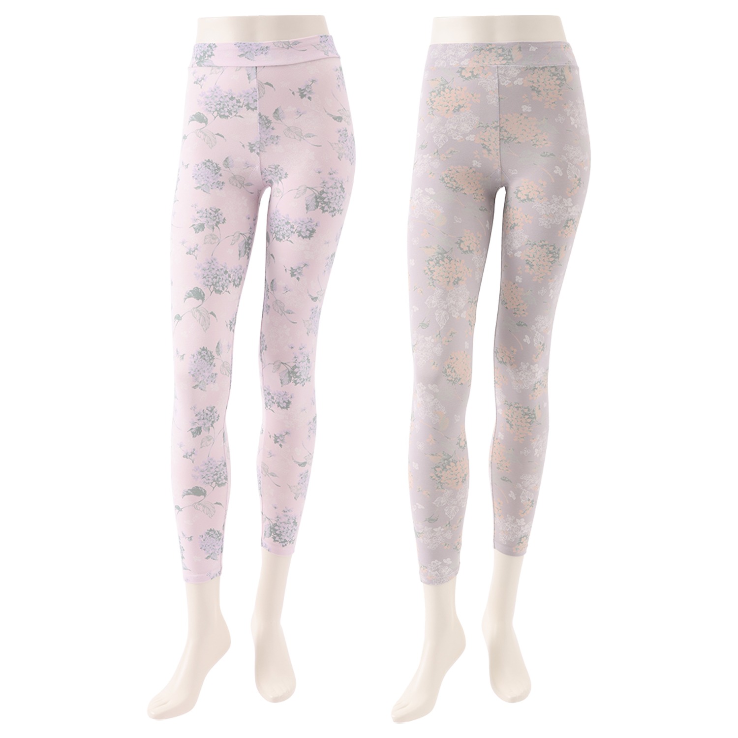 うつくＣ 綿混すっきりサポート 十分丈レギンス ２枚セット