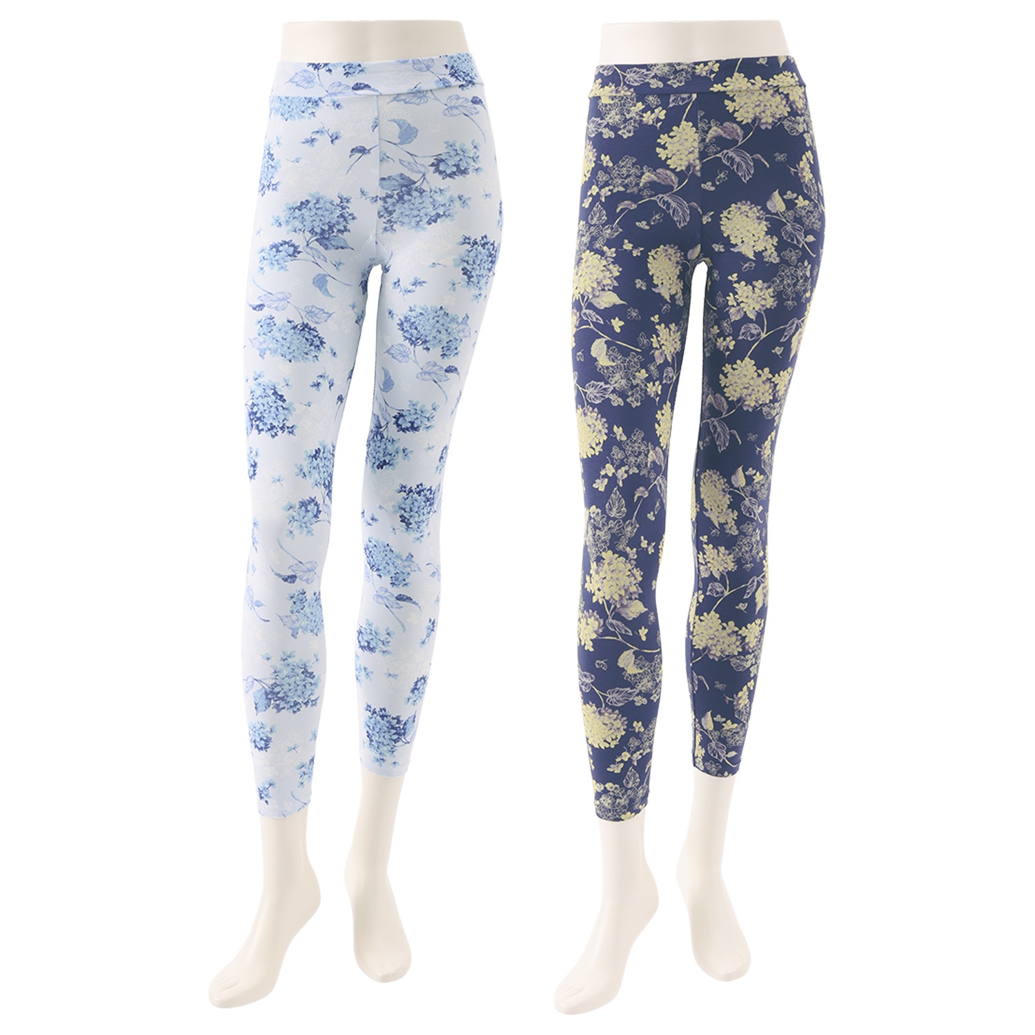 うつくＣ 綿混すっきりサポート 十分丈レギンス ２枚セット