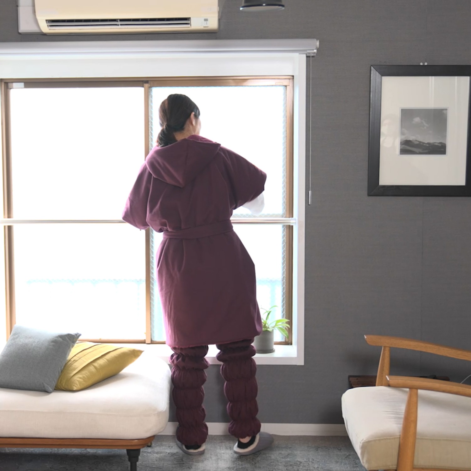 モノコト 全面中綿の三層構造で 暖かく、動きやすい！ あったか忍者ウォーミー