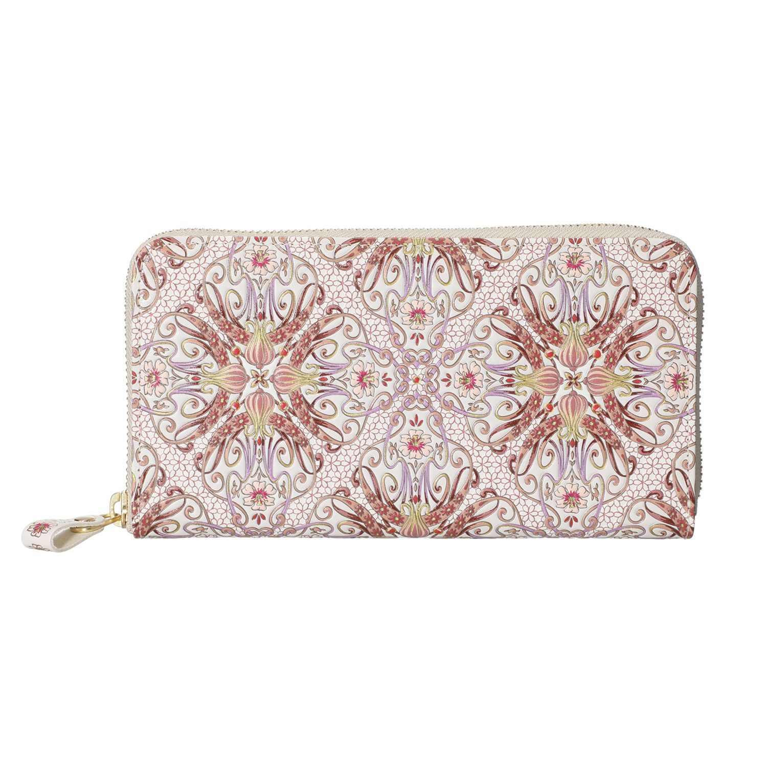 浅草文庫 牛革 ラウンドファスナー長財布 ＜アールヌーボー＞