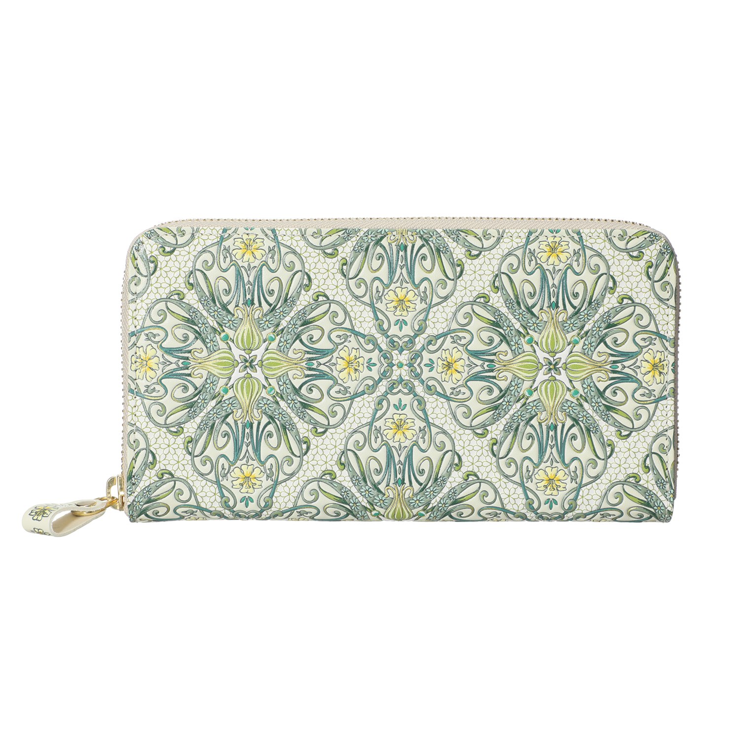 浅草文庫 牛革 ラウンドファスナー長財布 ＜アールヌーボー＞