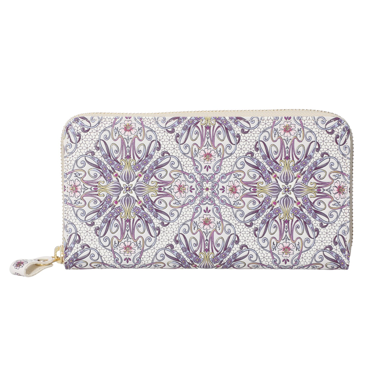 浅草文庫 牛革 ラウンドファスナー長財布 ＜アールヌーボー＞