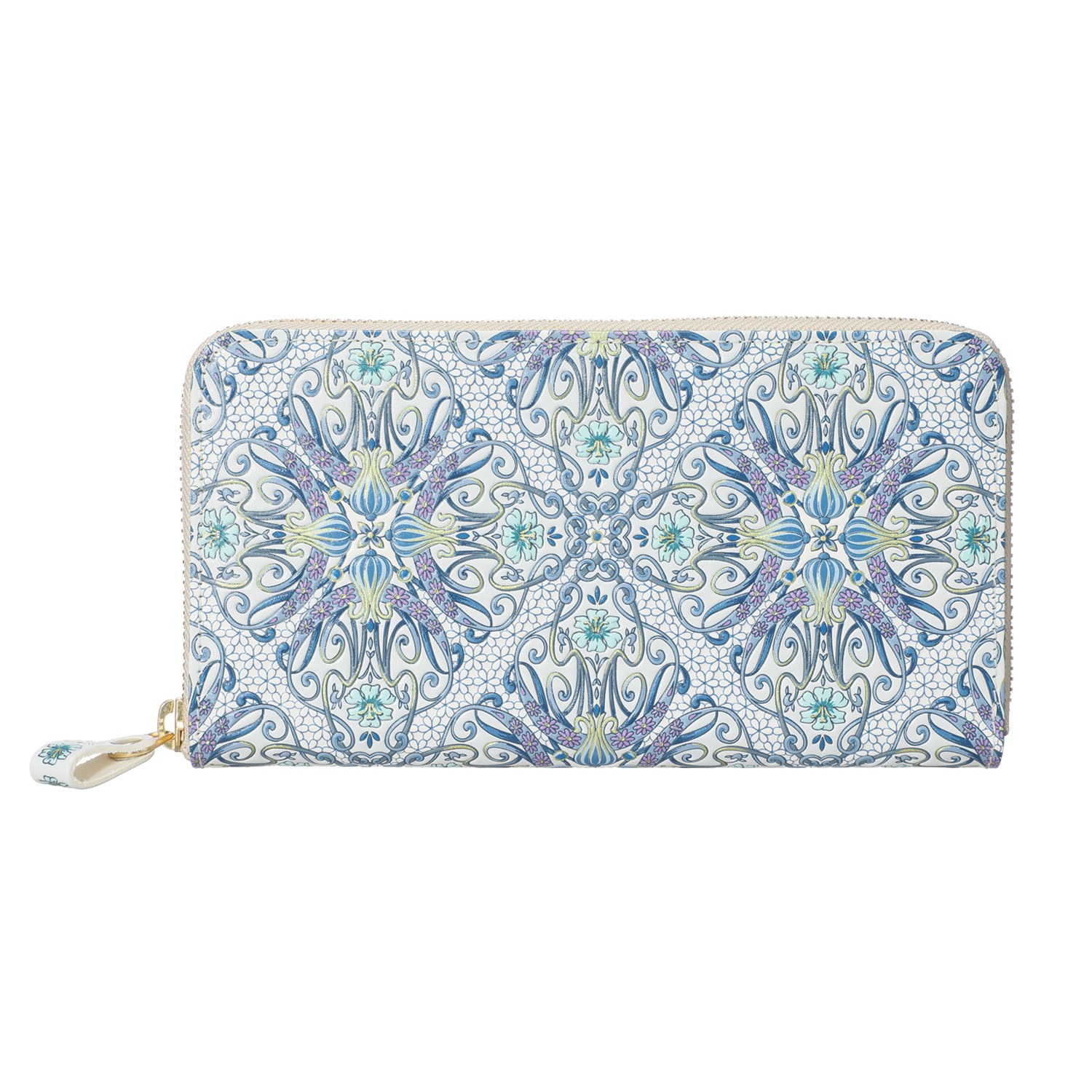 浅草文庫 牛革 ラウンドファスナー長財布 ＜アールヌーボー＞