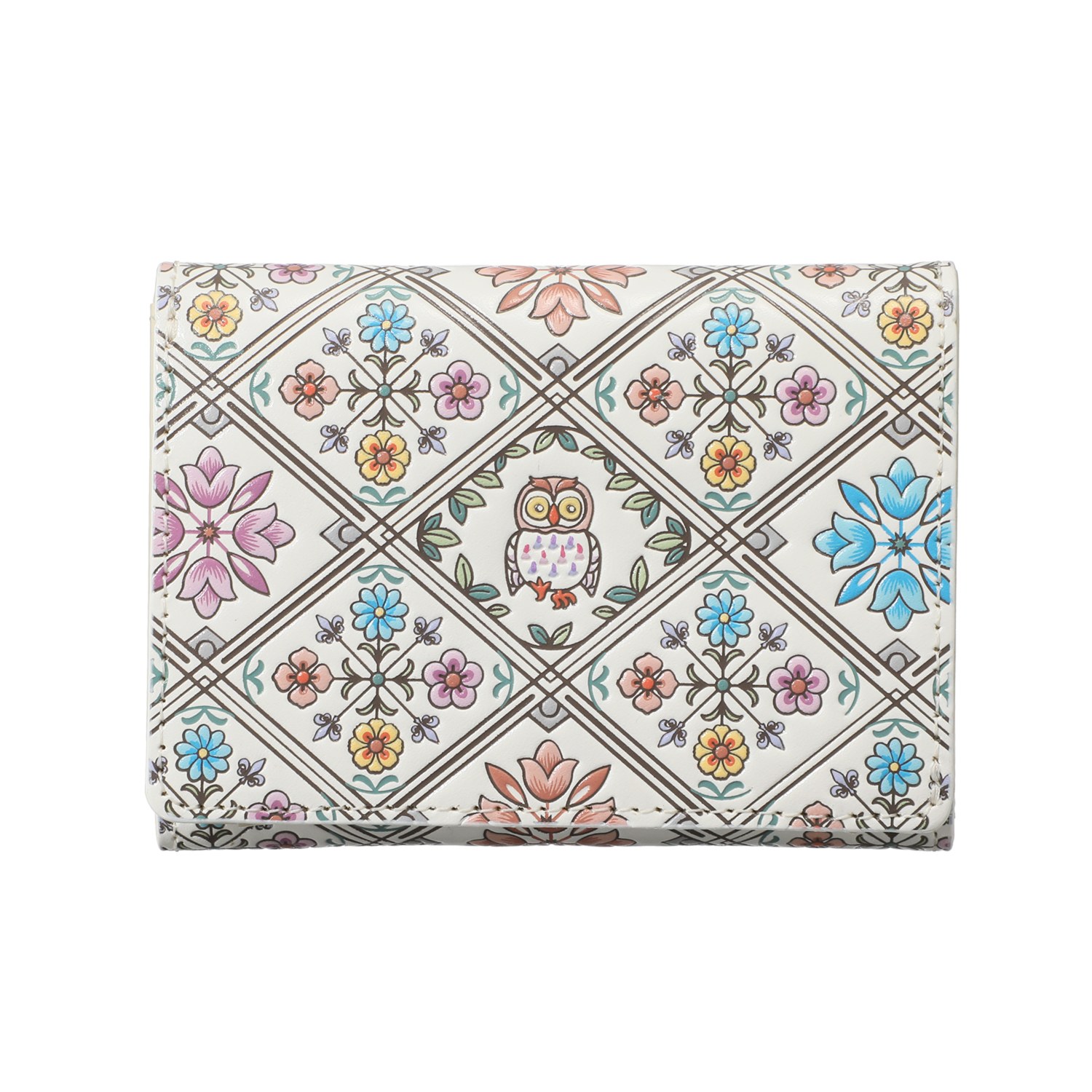 浅草文庫 牛革 三つ折り財布