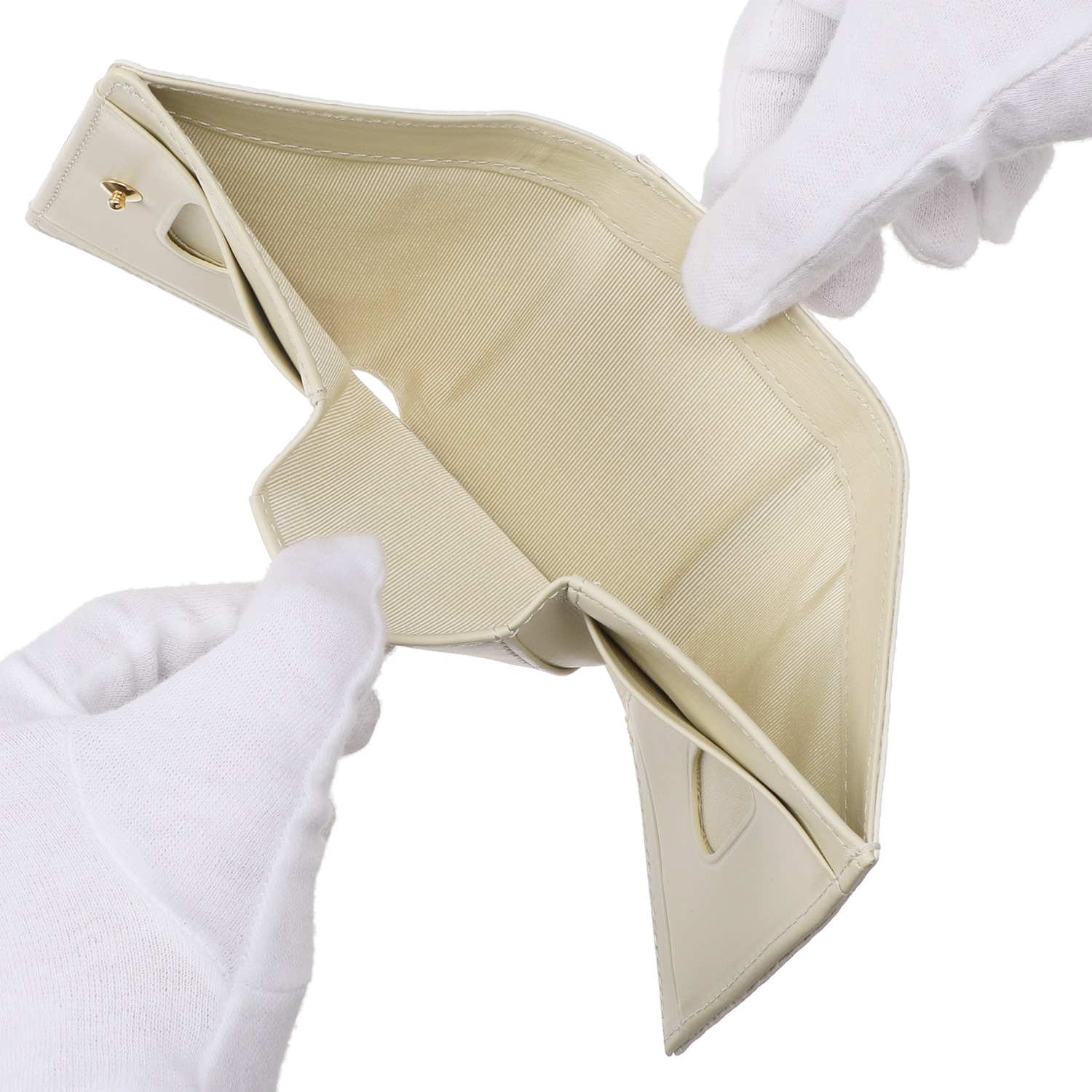 浅草文庫 牛革 三つ折り財布