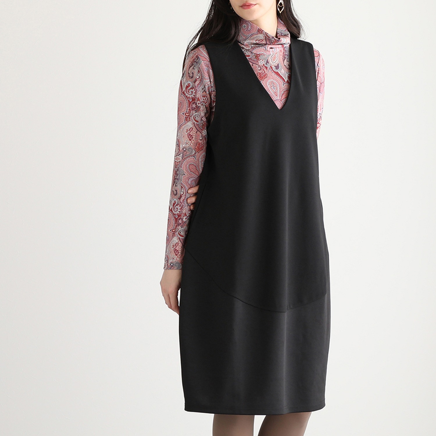 ダジュール Ｖネック ジャンパースカート