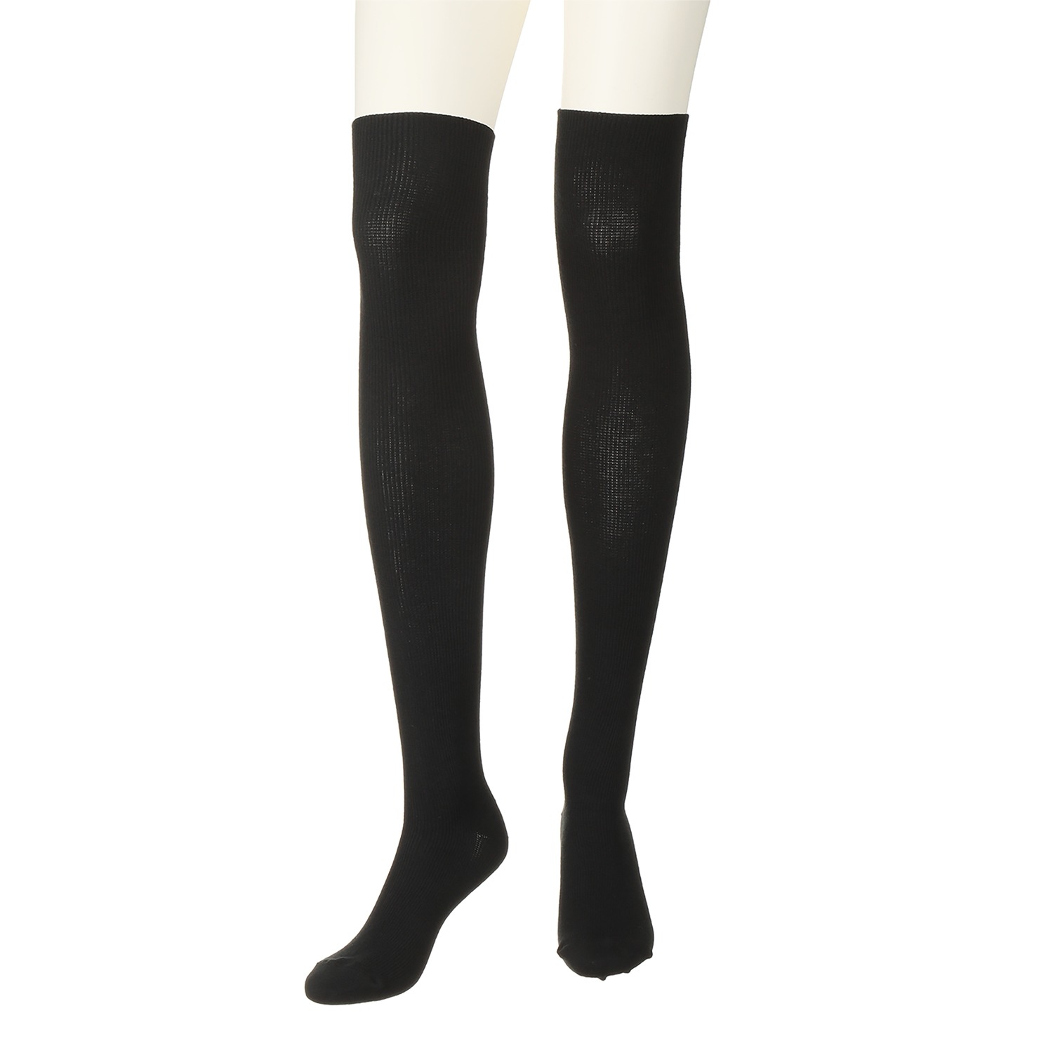 リオッサ 足首キュッ！ ひざ裏ゆったりの快適着圧 寝るときソックスＩＶ ４足セット ＜黒＞