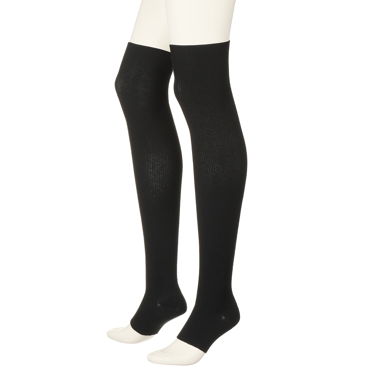 リオッサ 足首キュッ！ ひざ裏ゆったりの快適着圧 寝るときソックスＩＶ ４足セット ＜黒＞