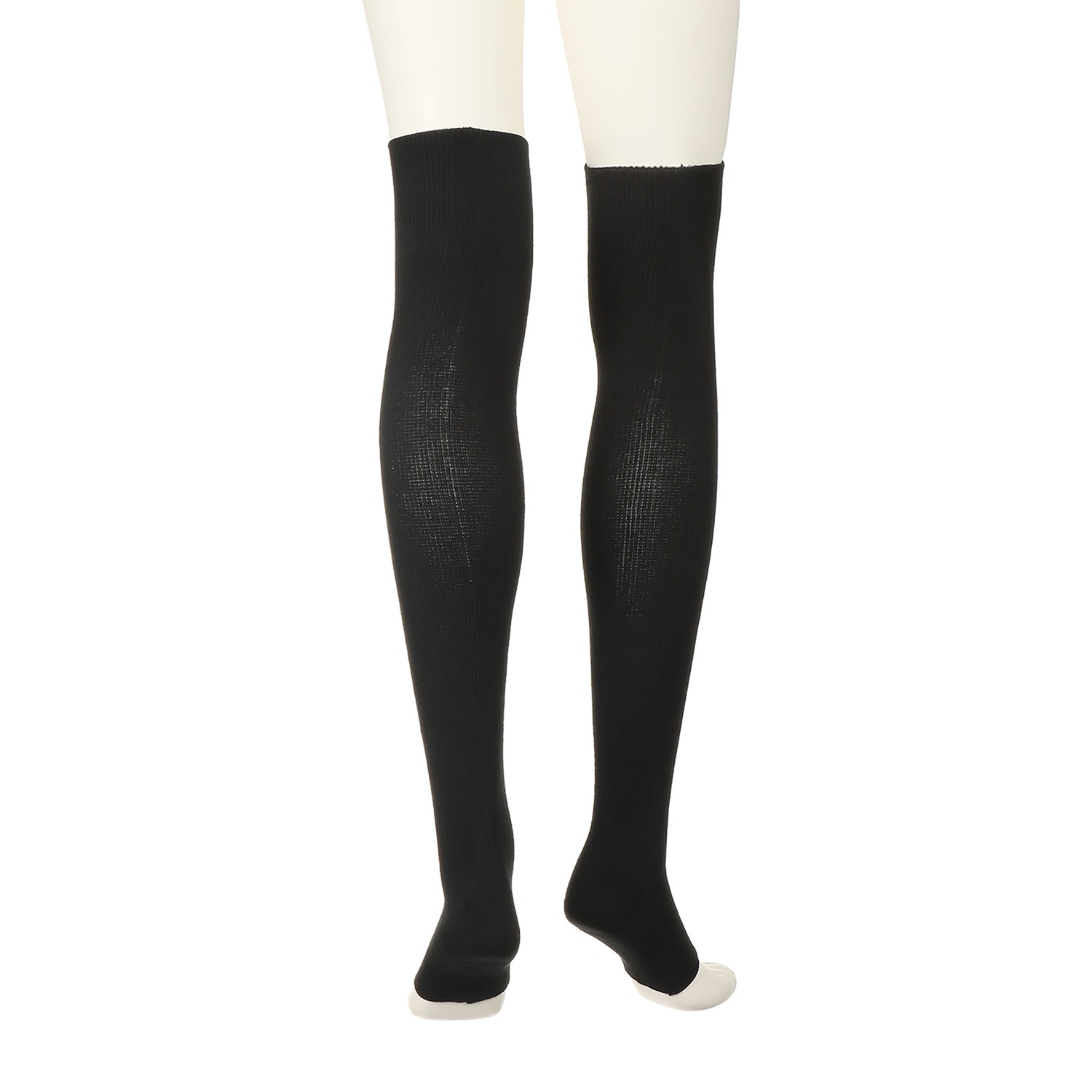 リオッサ 足首キュッ！ ひざ裏ゆったりの快適着圧 寝るときソックスＩＶ ４足セット ＜黒＞