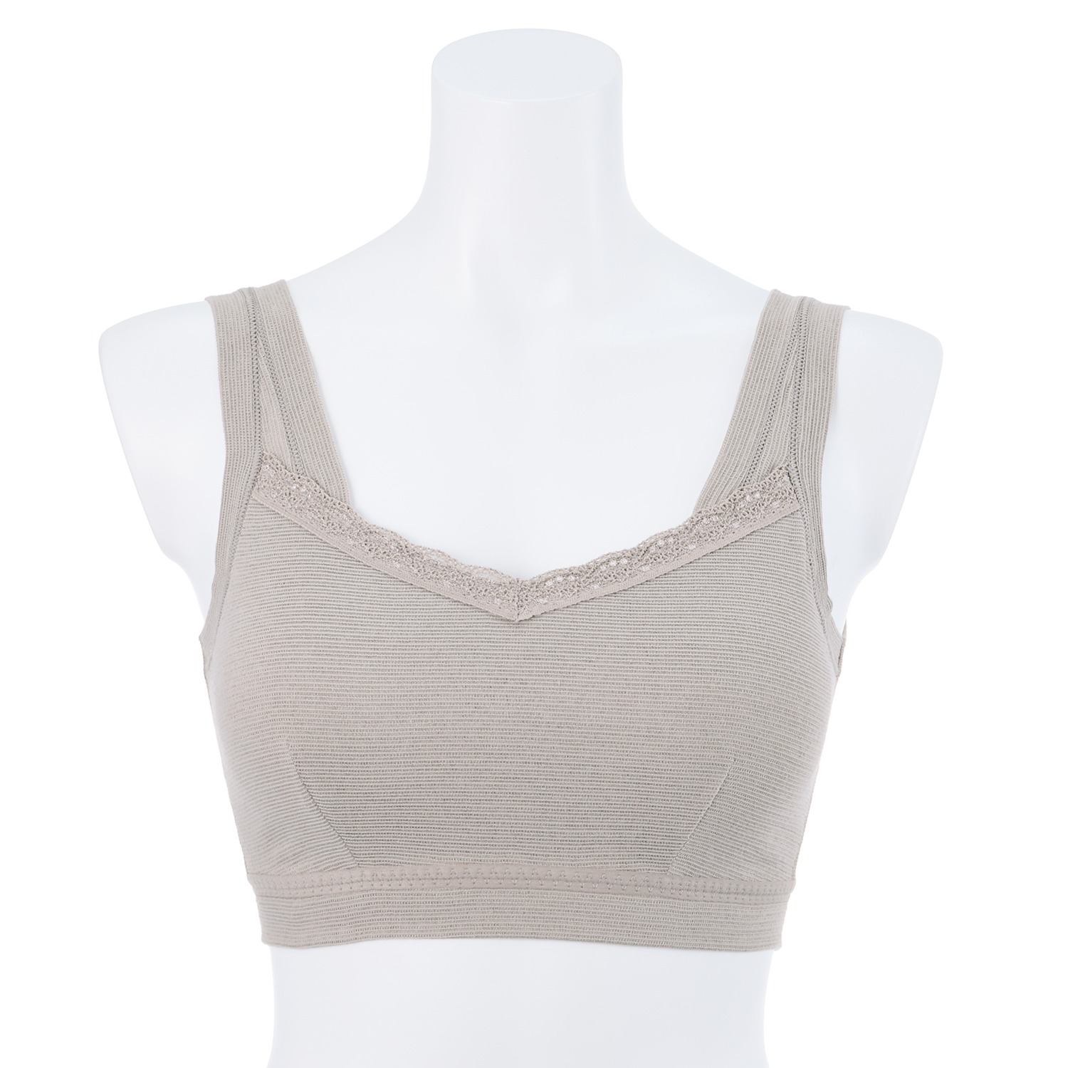 丸福ガーゼ 吸水速乾・抗菌防臭 綿モダール混 ノンワイヤーブラジャー ２枚セット