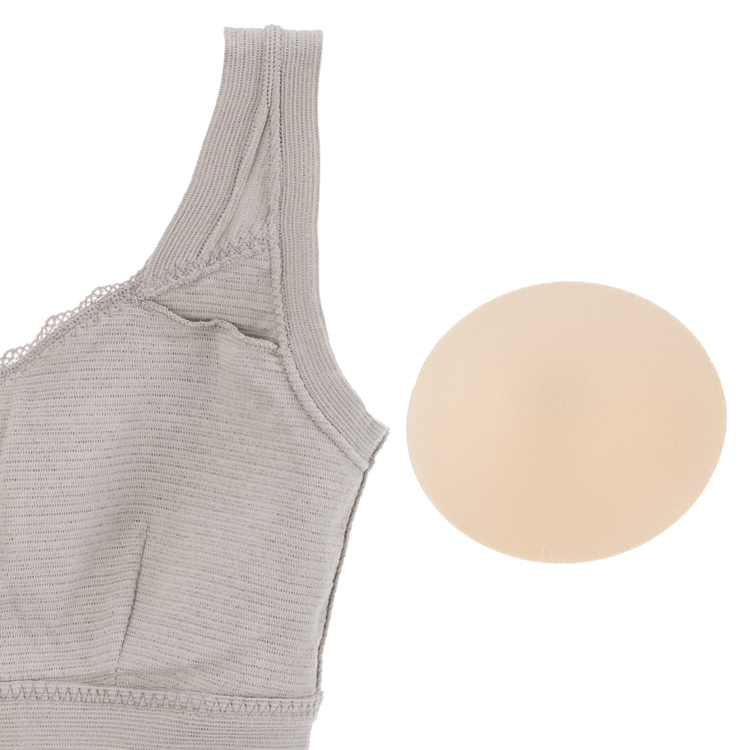 丸福ガーゼ 吸水速乾・抗菌防臭 綿モダール混 ノンワイヤーブラジャー ２枚セット