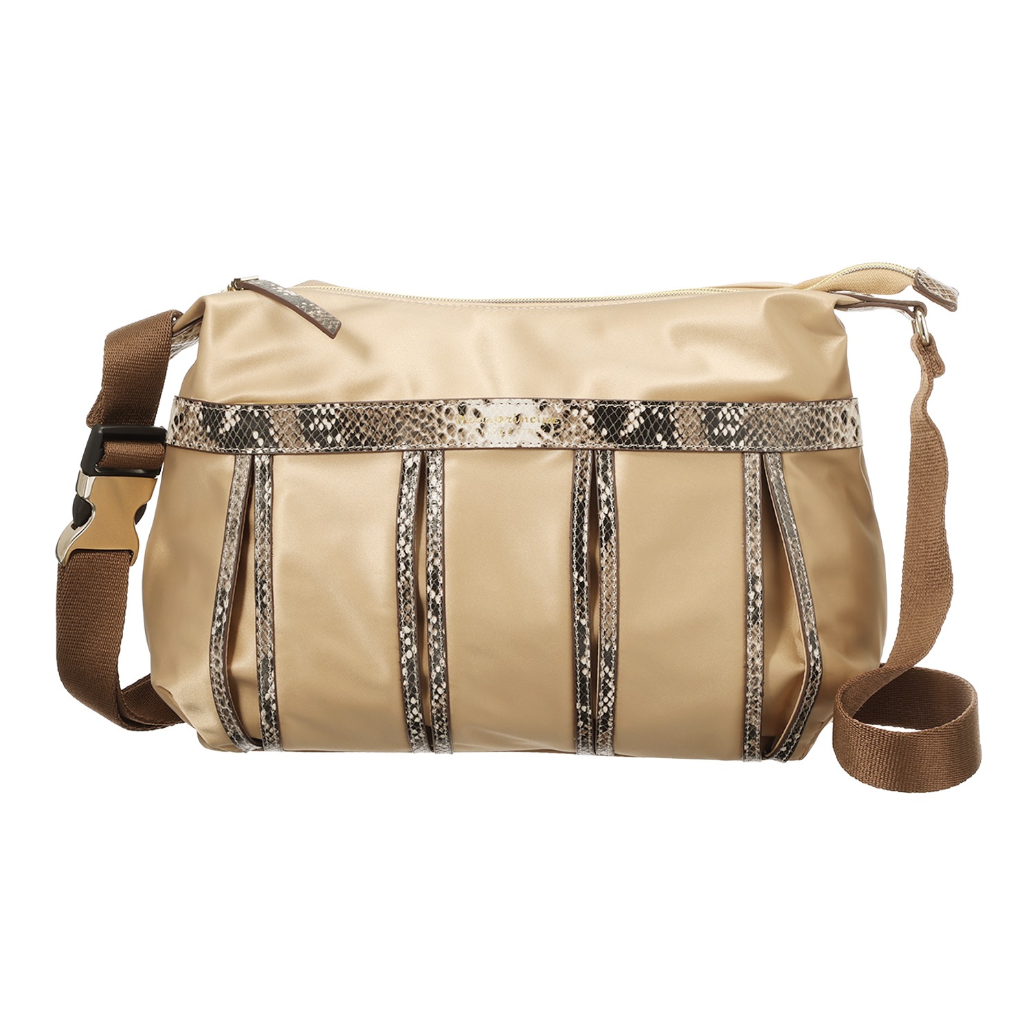 モーダプリンチペ はっ水 ナイロン＆レザーコンビ ショルダーバッグ