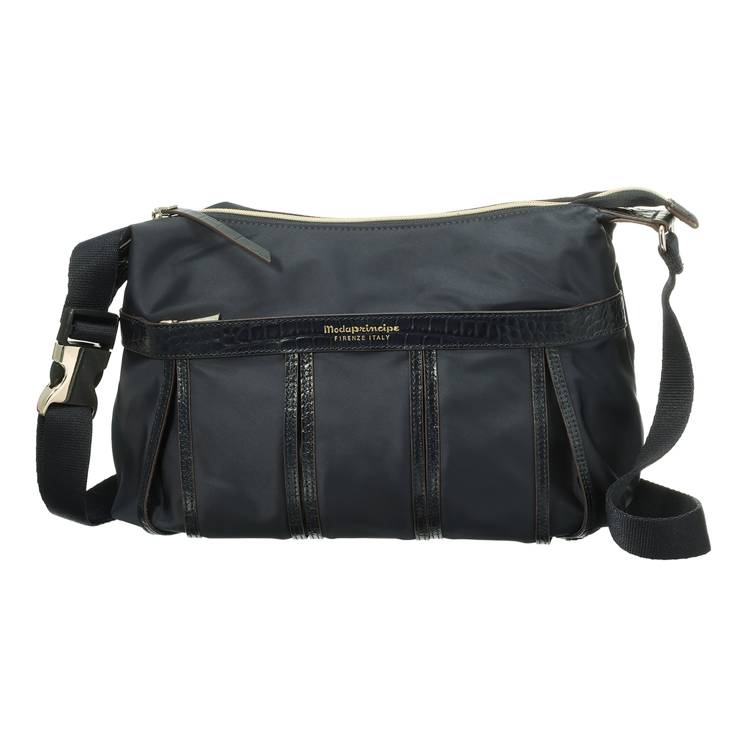 モーダプリンチペ はっ水 ナイロン＆レザーコンビ ショルダーバッグ