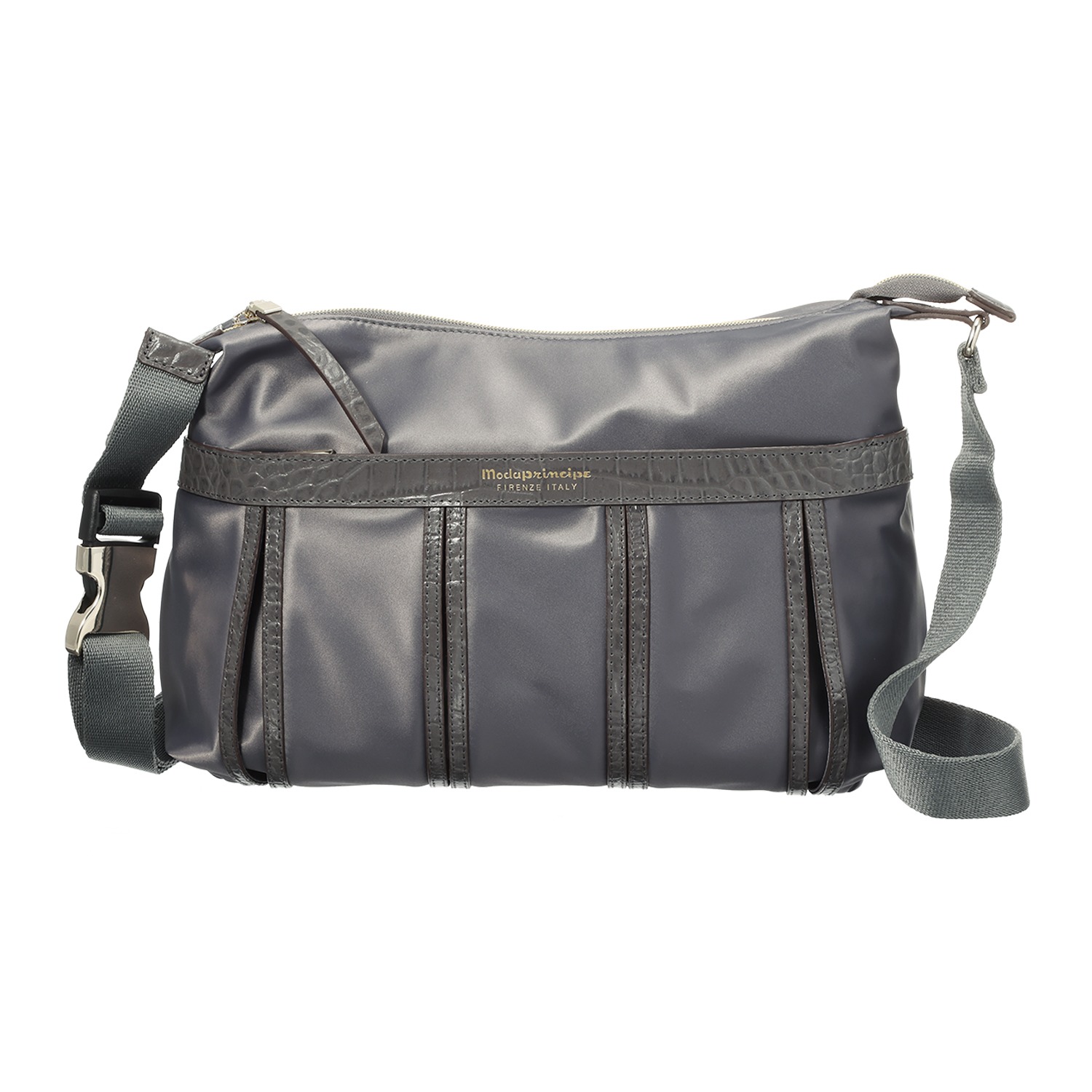 モーダプリンチペ はっ水 ナイロン＆レザーコンビ ショルダーバッグ