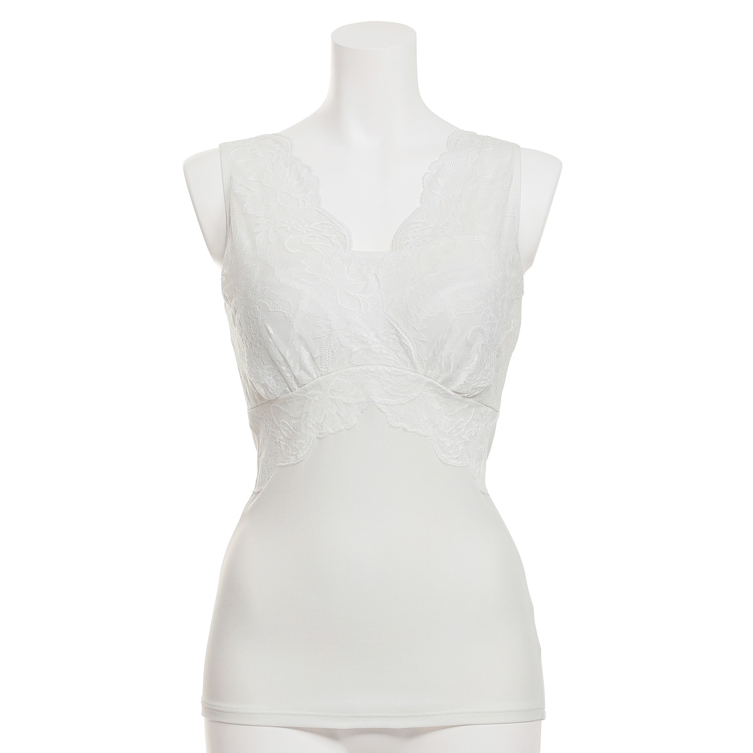 リエジャー 綿混 レーシーカップ付 インナー