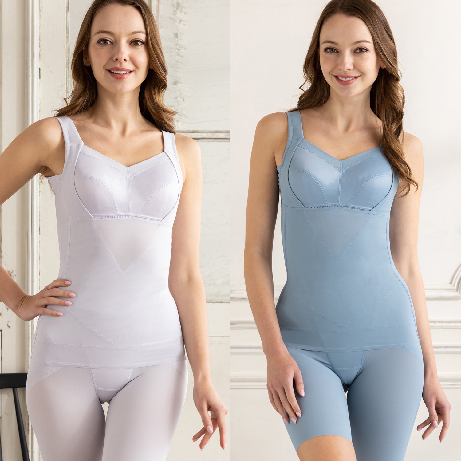 美人工房 ３６０度よくのびる！！ 接触冷感・抗菌防臭 ボディーシェイパー ２枚セット
