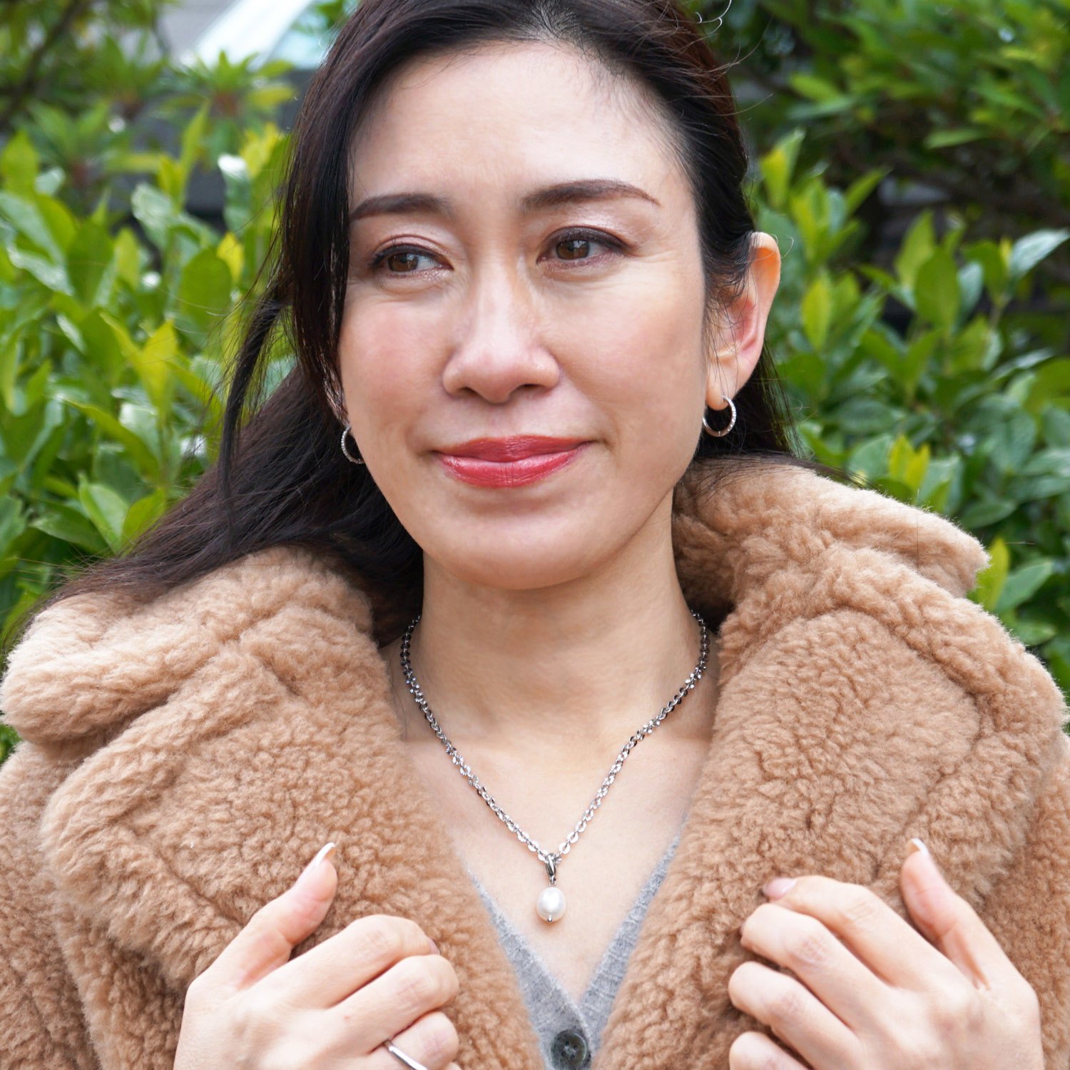 ラフィナリスタ サージカルステンレス 淡水バロックパール ボリュームアクセント チャーム