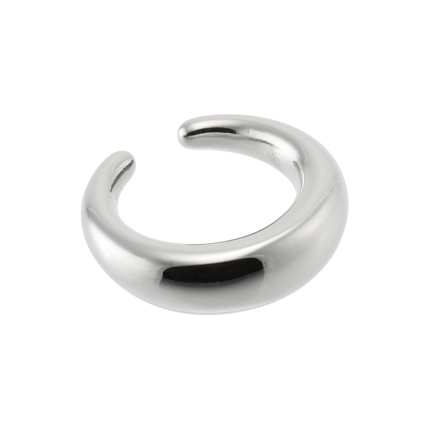 ラフィナリスタ サージカルステンレス クレセントライン イヤーカフ ＜片側のみ＞