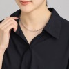 ラフィナリスタ サージカルステンレス サンレイカット ボリュームチェーン ネックレス