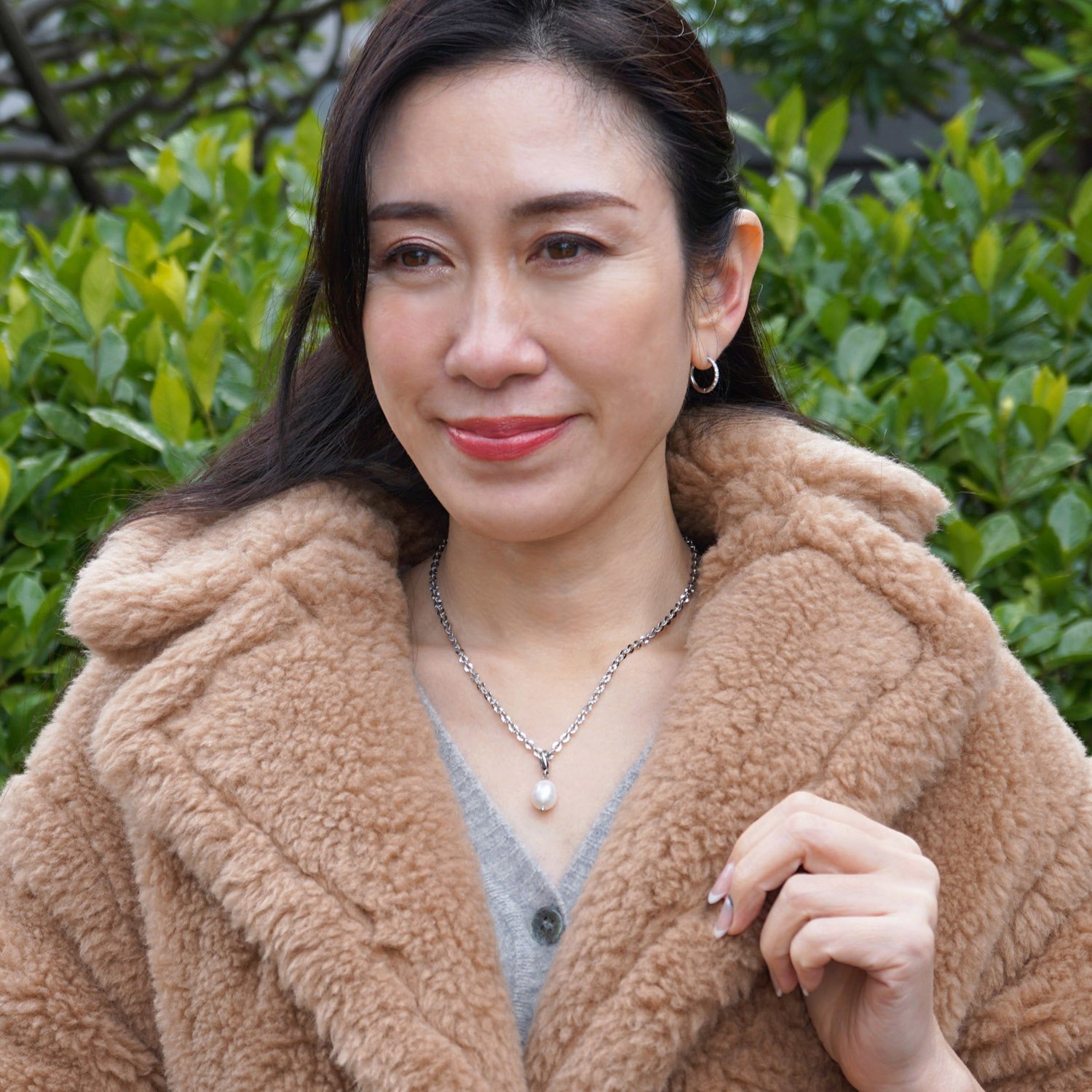 ラフィナリスタ サージカルステンレス サンレイカット ボリュームチェーン ネックレス