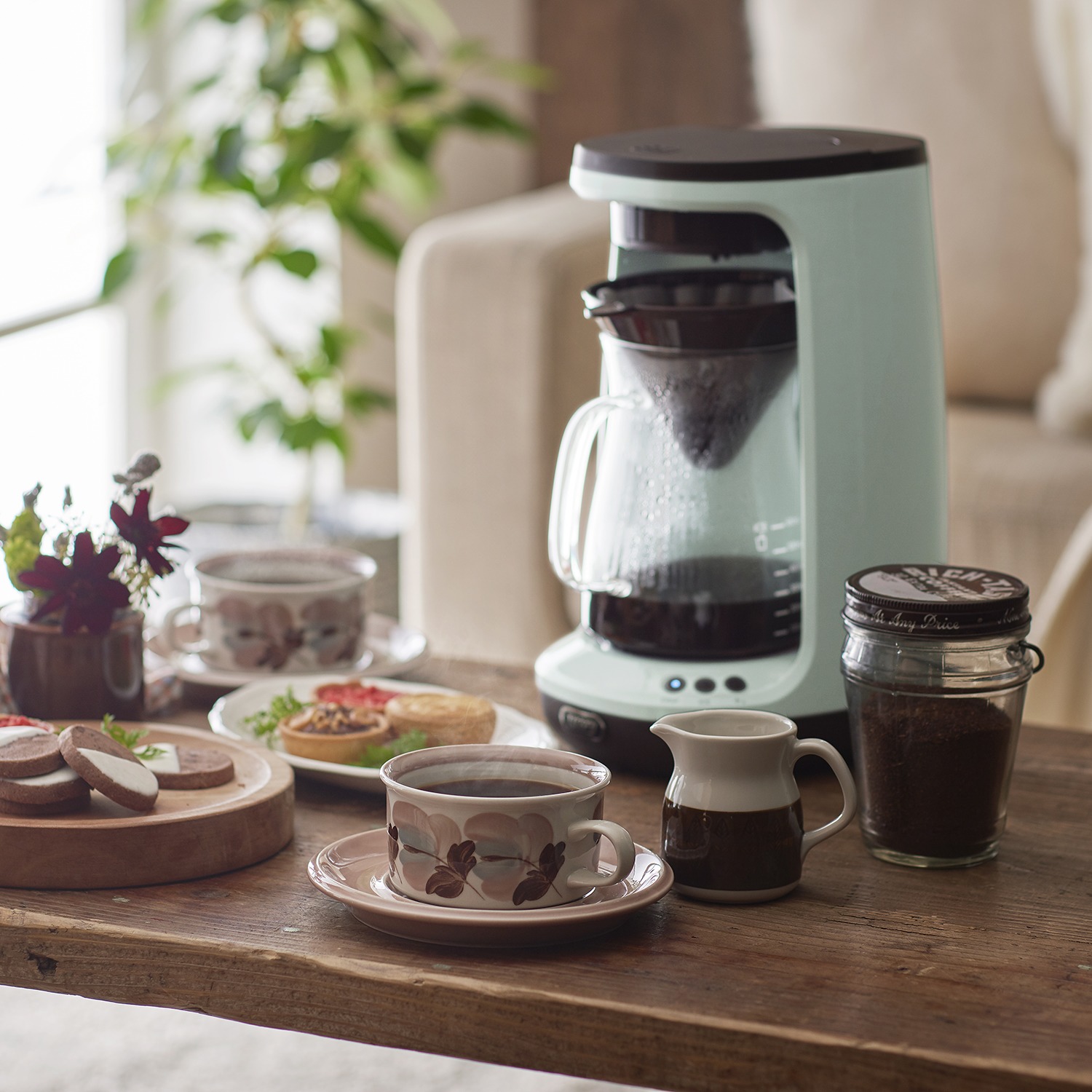 季節を問わず 手軽においしいコーヒーを トフィー　ＨＯＴ＆ＩＣＥ ハンドドリップ コーヒーメーカー 特別セット