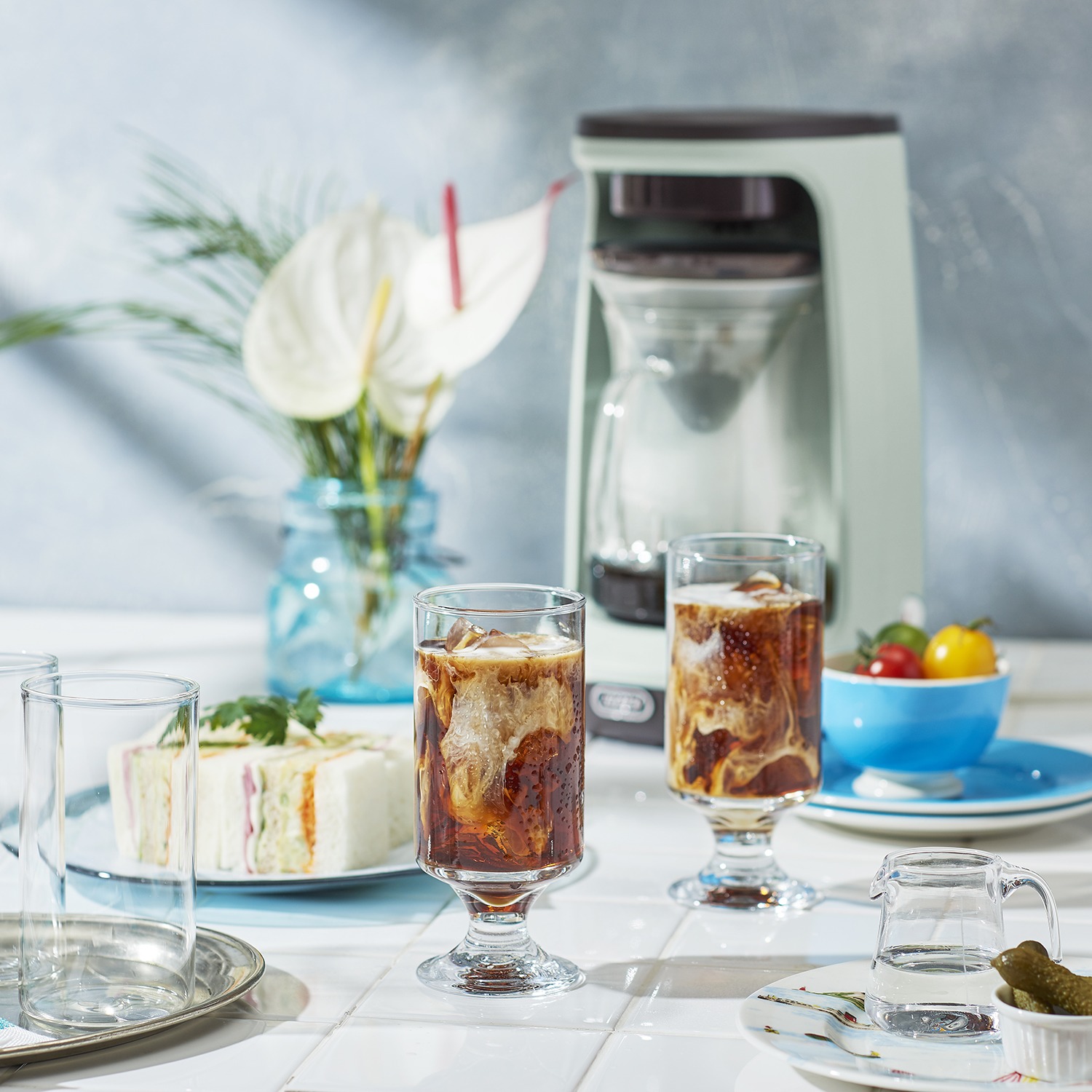 季節を問わず 手軽においしいコーヒーを トフィー　ＨＯＴ＆ＩＣＥ ハンドドリップ コーヒーメーカー 特別セット