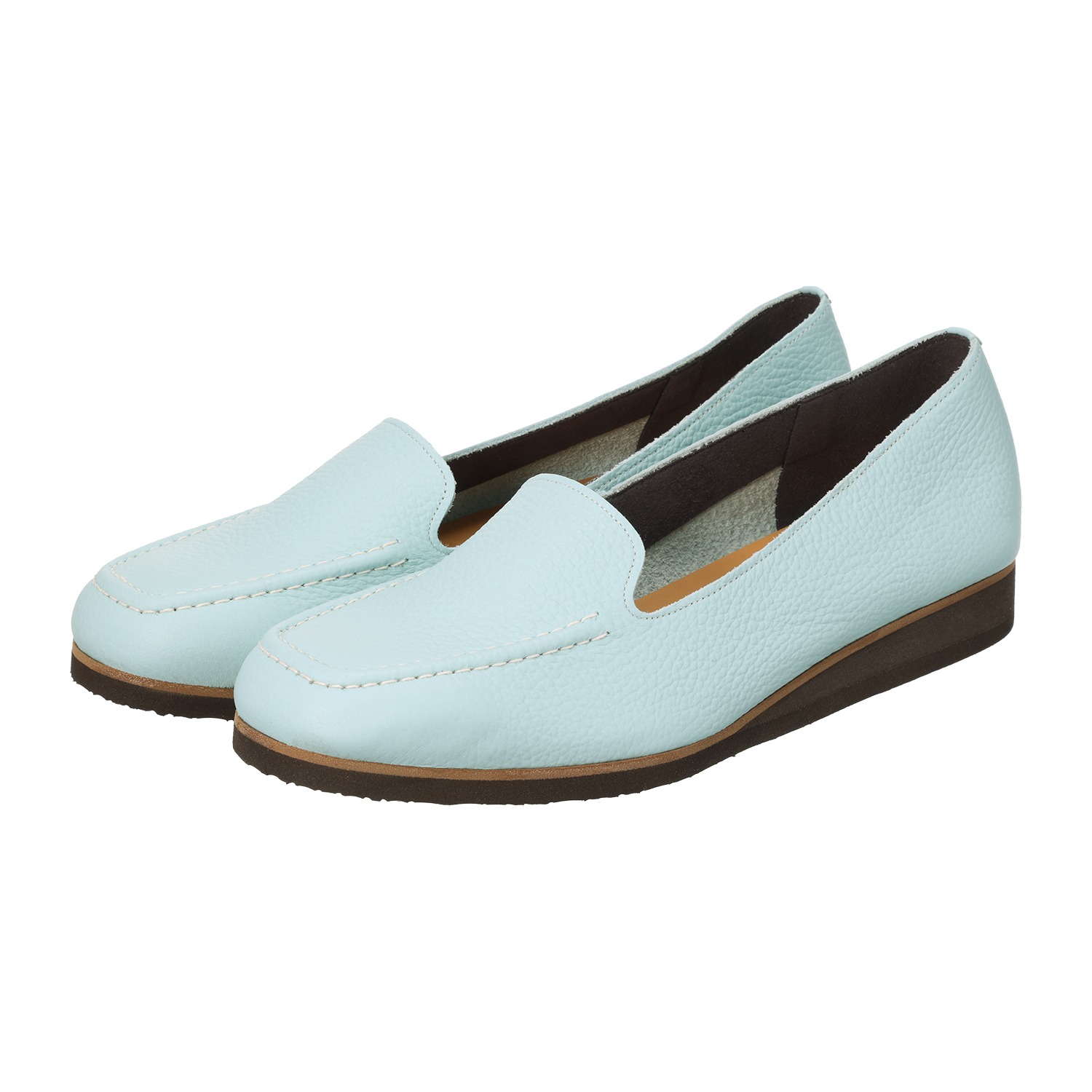 フィグリーノ 日本製　牛革柔らか仕立て モカステッチ 超軽量リラックス フラットシューズ 