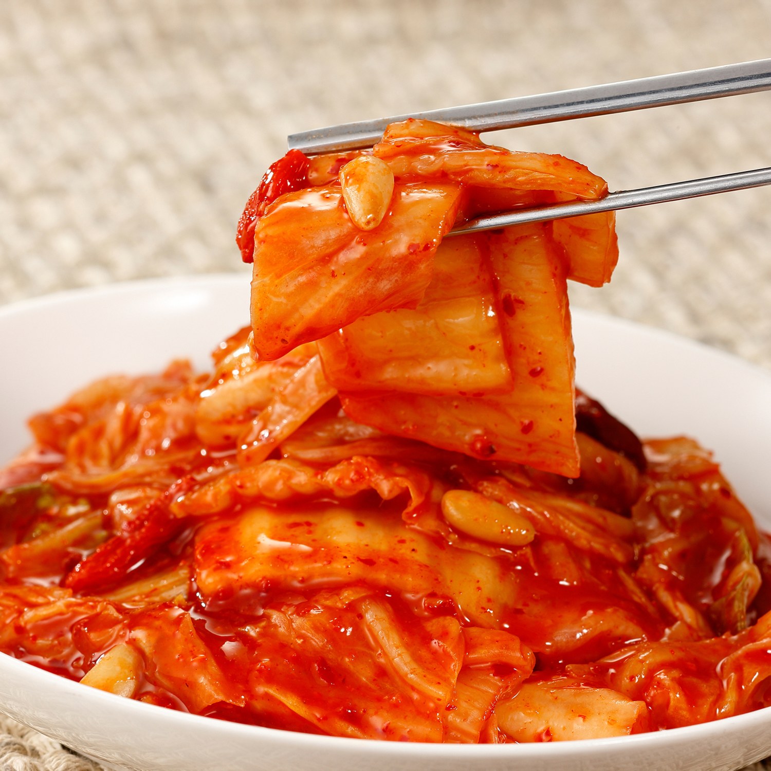 崔（チェ）さんの 越冬蔵出し白菜キムチ （容器付）