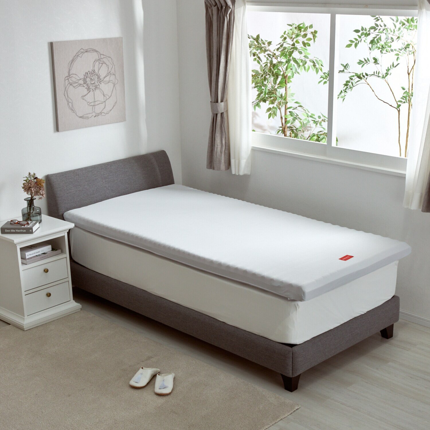 ＜セミダブル＞西川 仰向き寝も横向き寝も楽！ 特殊ウェーブ設計 バイオウェーブマットレス 