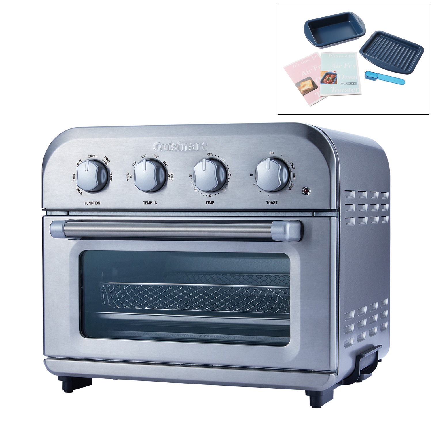 クイジナート 大型ファンで強力熱風 感動のおいしさを！ エアフライ オーブントースター ＴＯＡ−３８