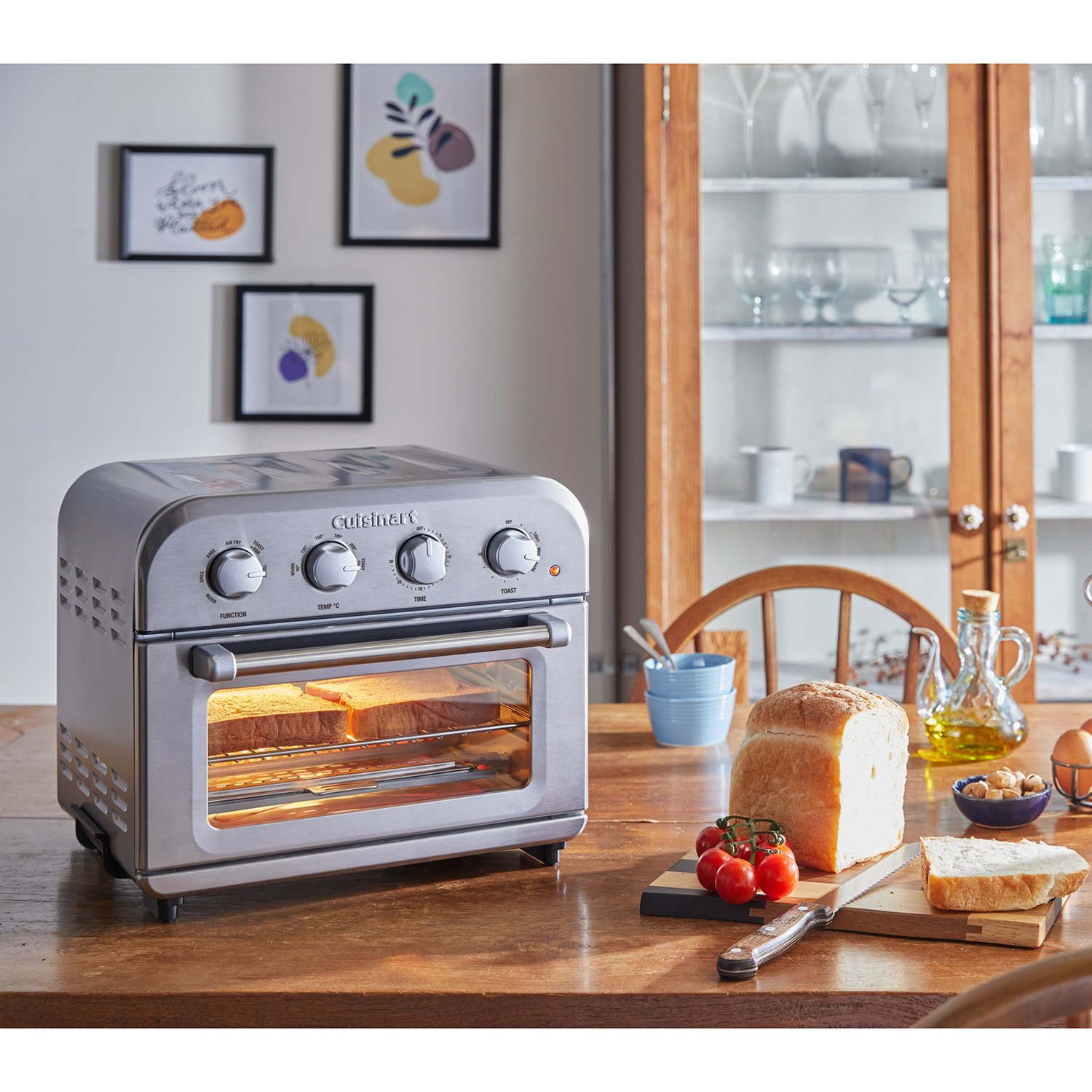 クイジナート 大型ファンで強力熱風 感動のおいしさを！ エアフライ オーブントースター ＴＯＡ−３８