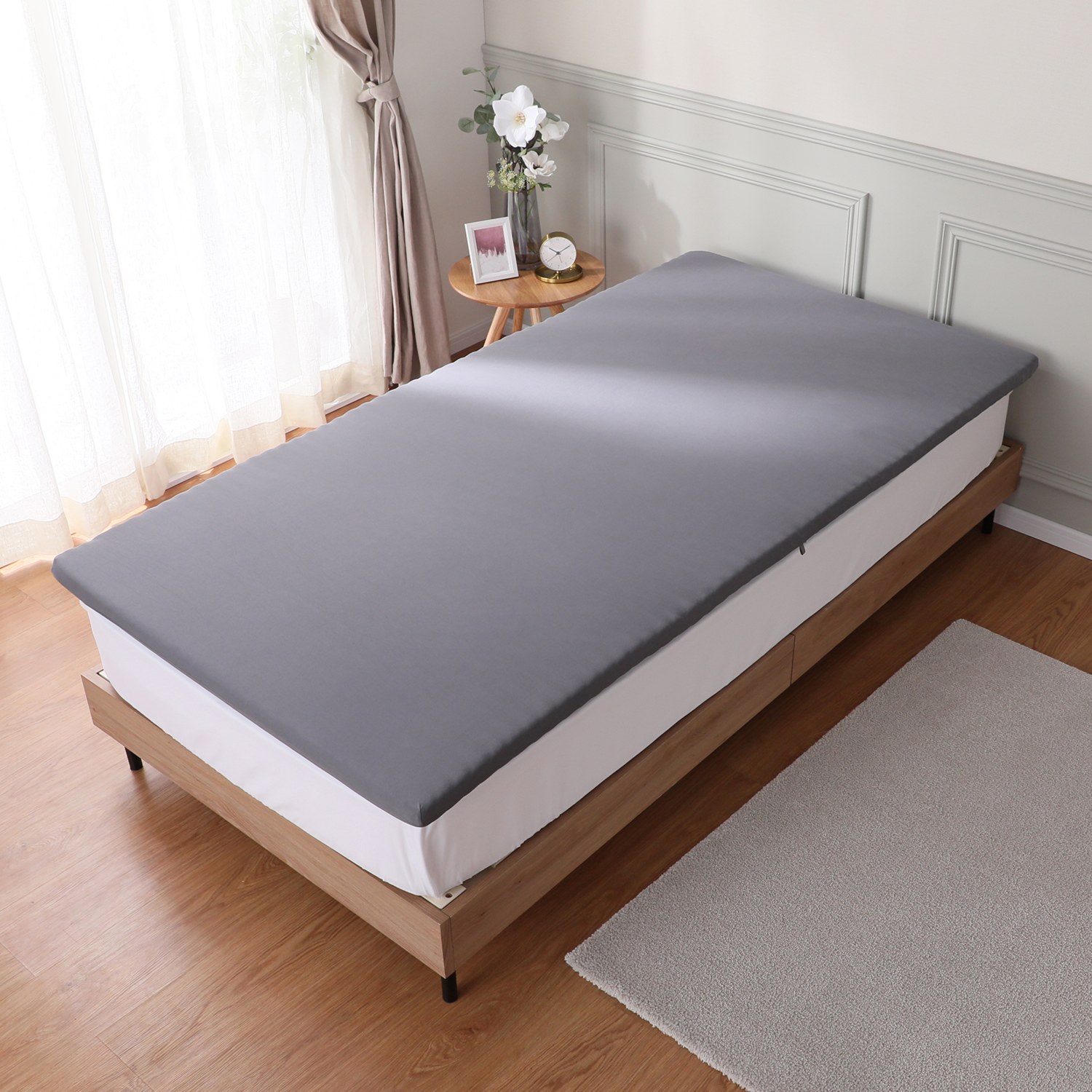 ＜シングル＞西川 プラスワンで寝心地ＵＰ！ 日本の技術が叶える ふわもちしっかり触感＆ 優れた通気性 “ウェーブソリッド” 