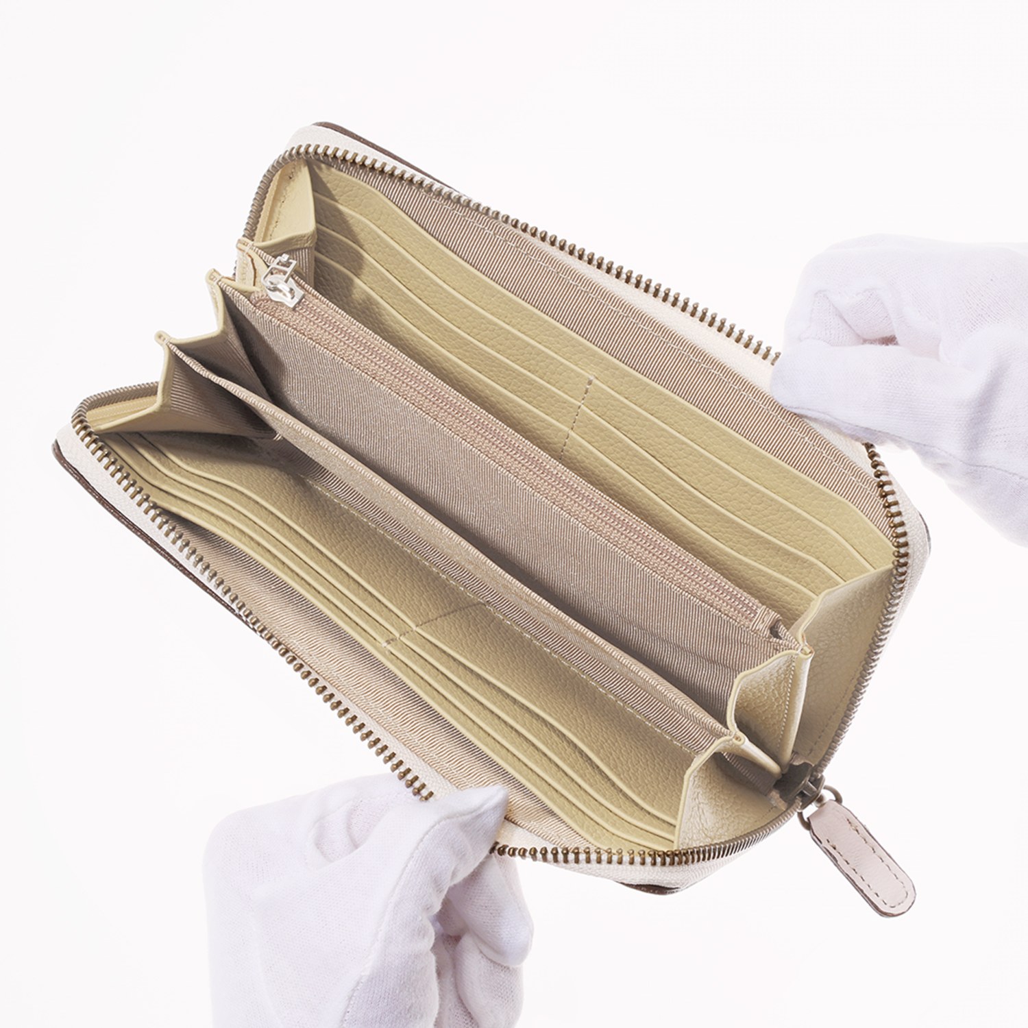 リアマッサ 鹿革 ラウンドウォレット