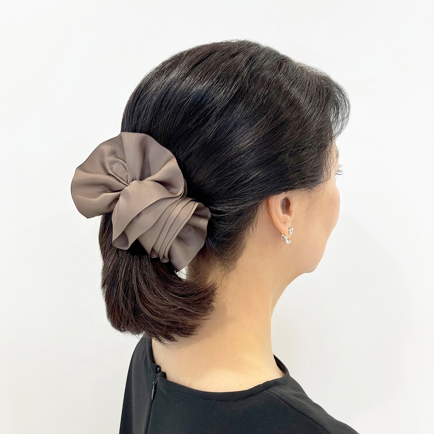 フラワー グログラン バナナクリップ