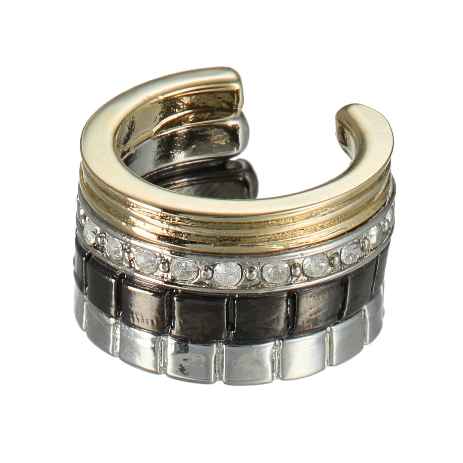 シマ・リリアーナ ミックスカラー イヤーカフ ＜片側のみ＞