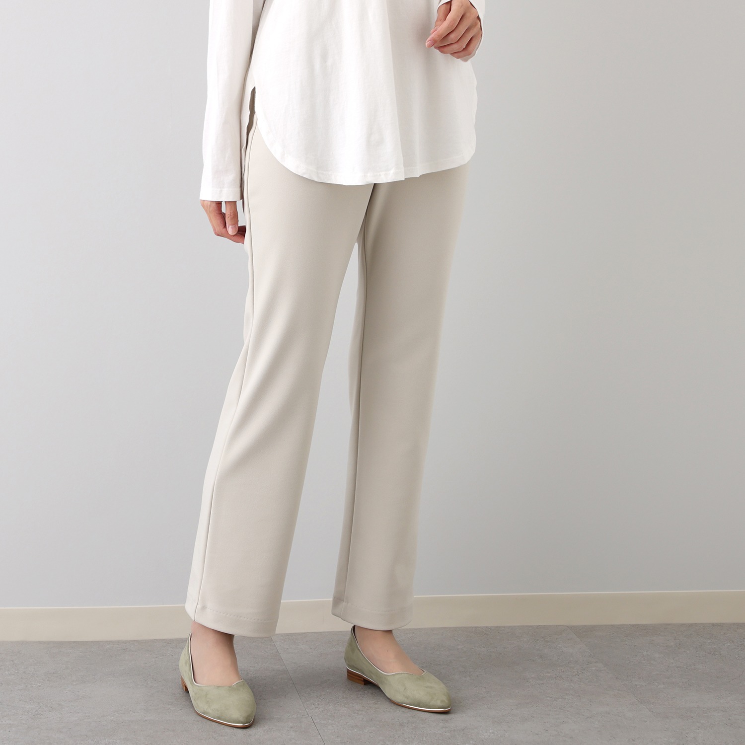 ＜股下７０ｃｍ＞上質ごこち ストレートパンツ 