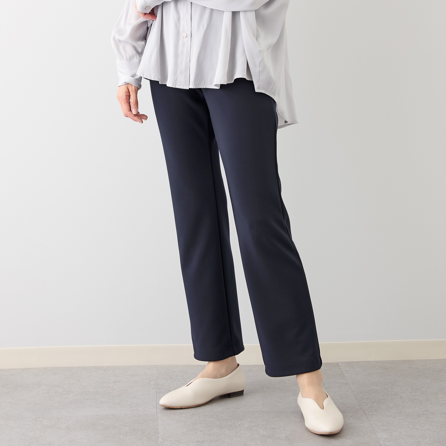 ＜股下７０ｃｍ＞上質ごこち ストレートパンツ 