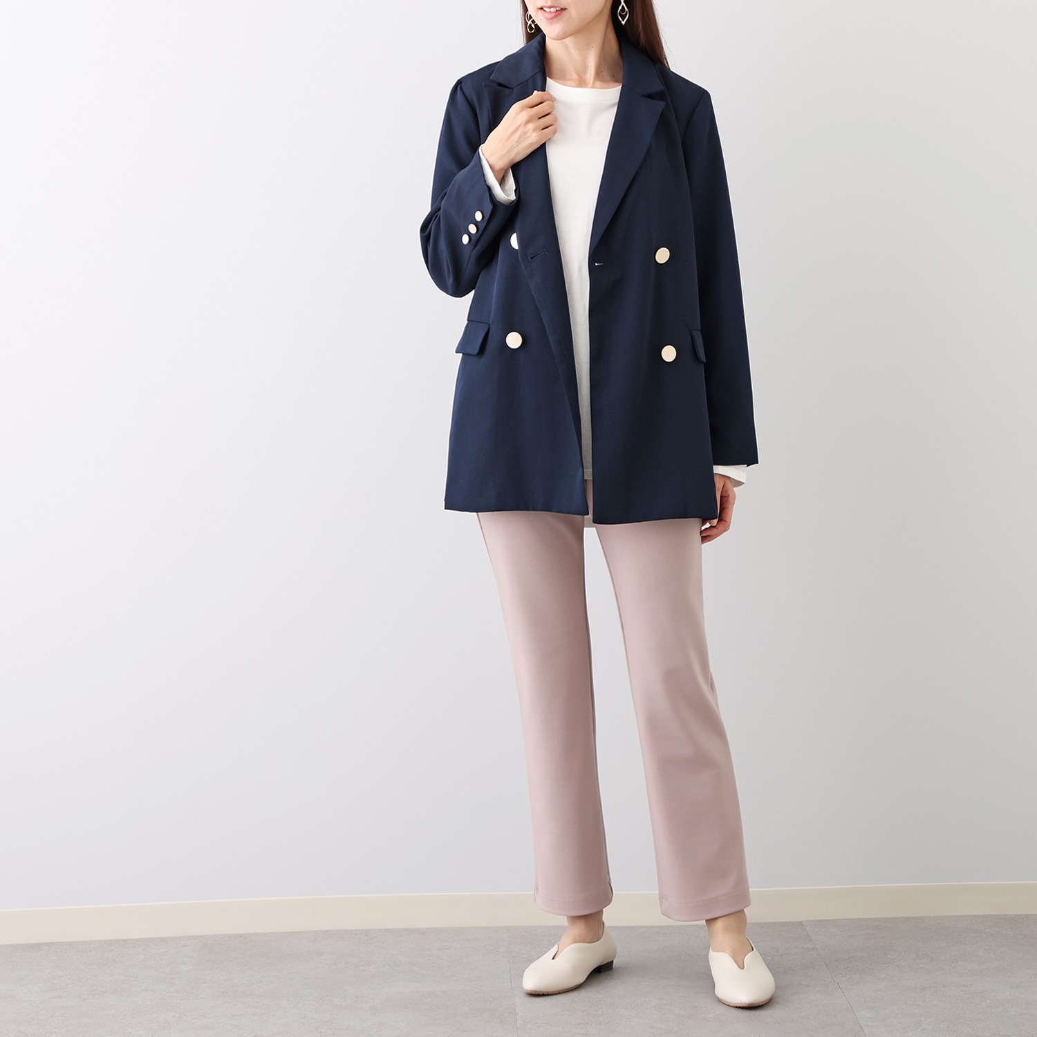 ＜股下７０ｃｍ＞上質ごこち ストレートパンツ 