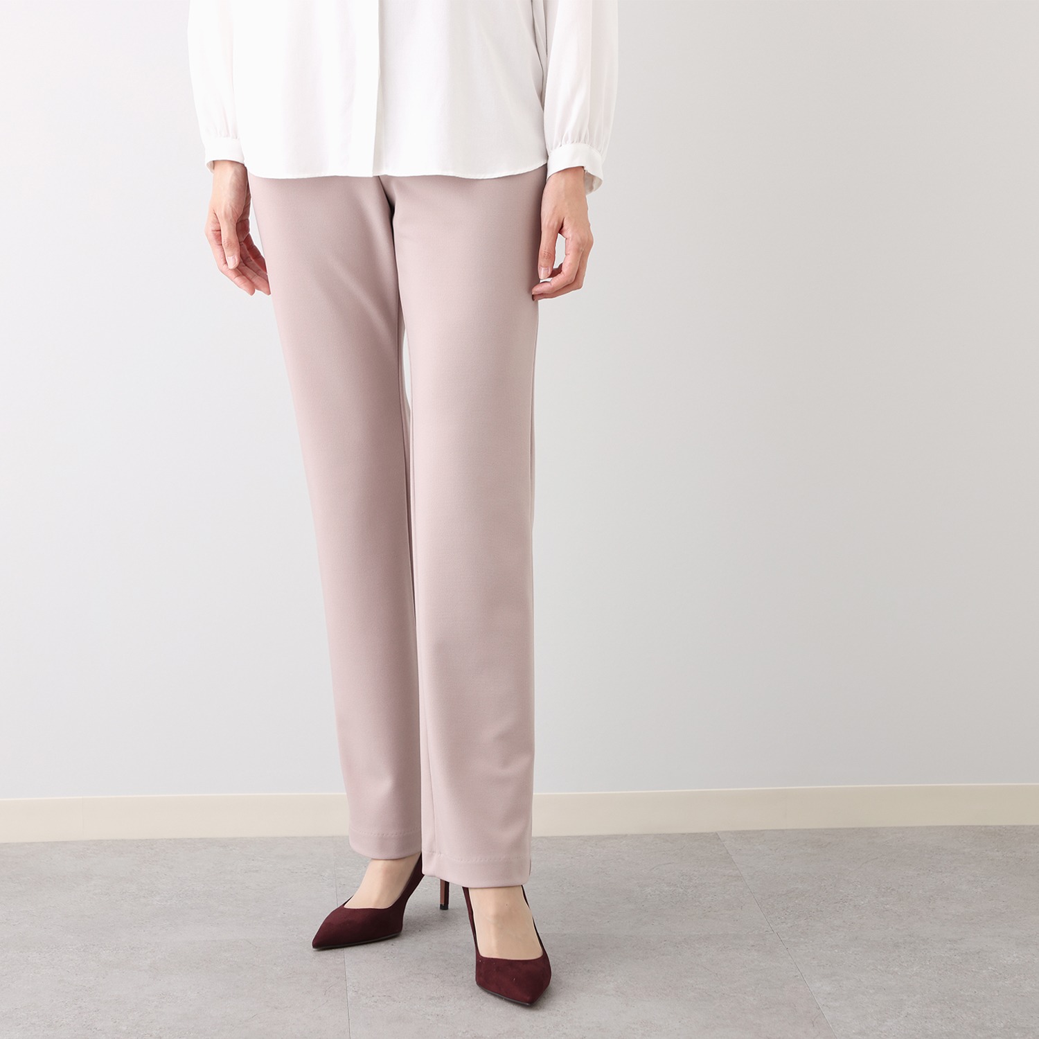 ＜股下７５ｃｍ＞上質ごこち ストレートパンツ