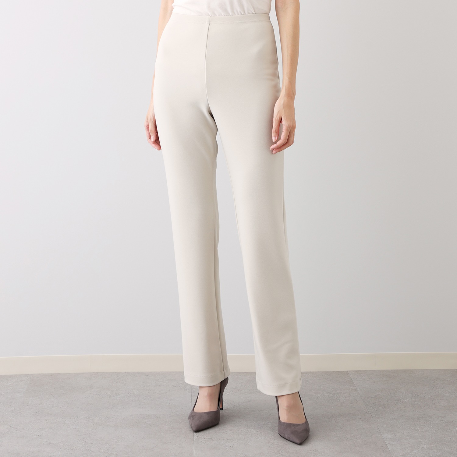 ＜股下７５ｃｍ＞上質ごこち ストレートパンツ