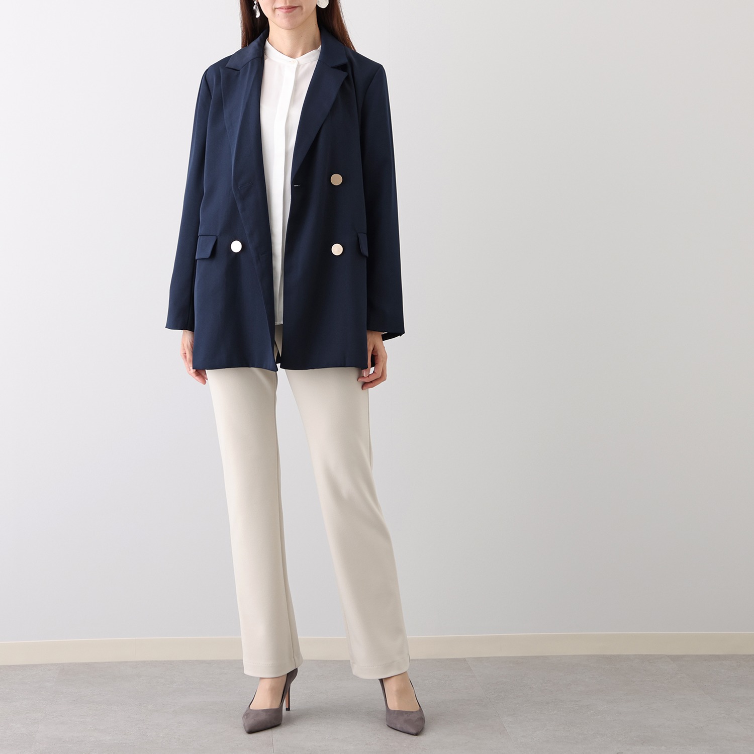 ＜股下７５ｃｍ＞上質ごこち ストレートパンツ