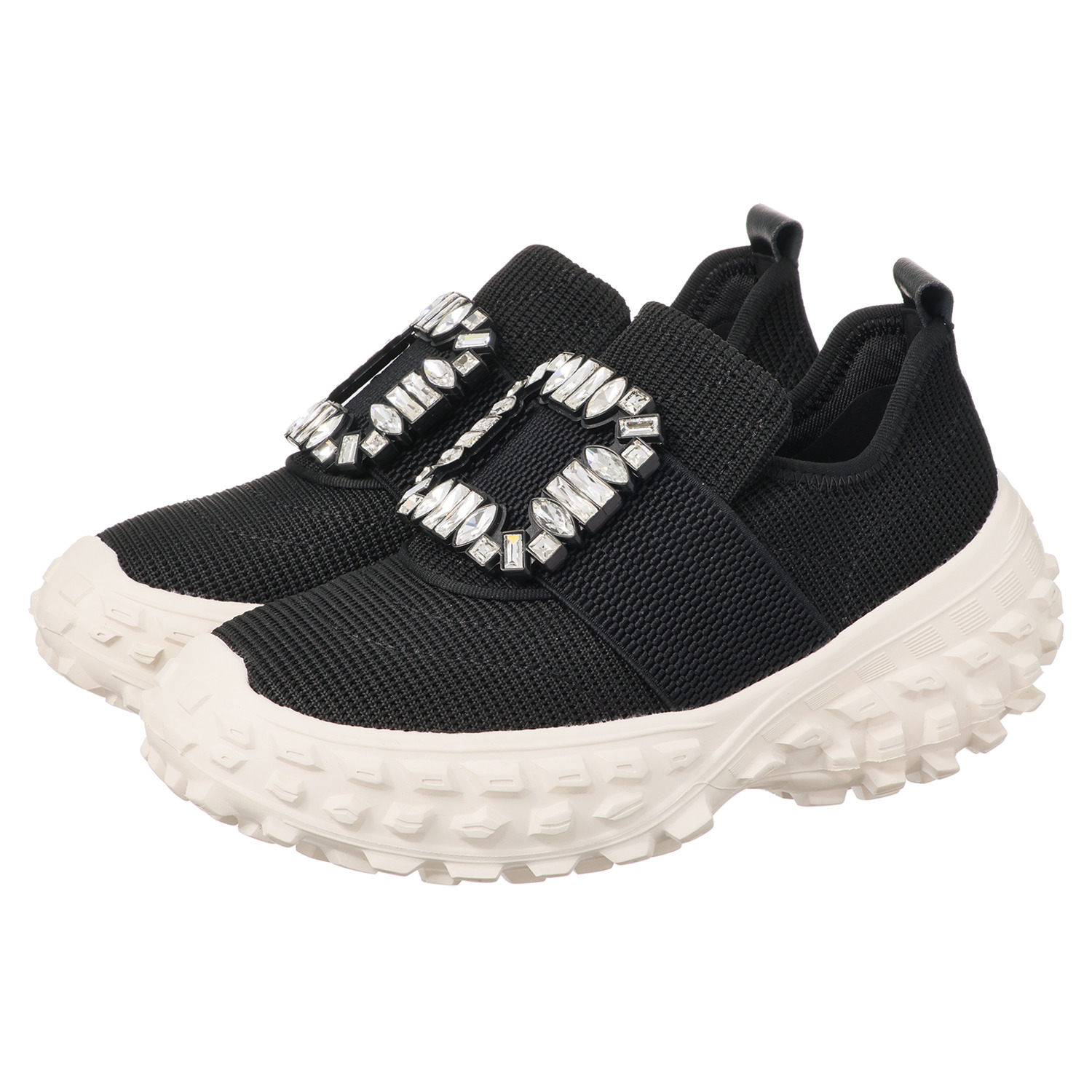 ヌーベルヴォーグ リラックス リュクスライン ビジュウバックル 厚底ダッドスニーカー