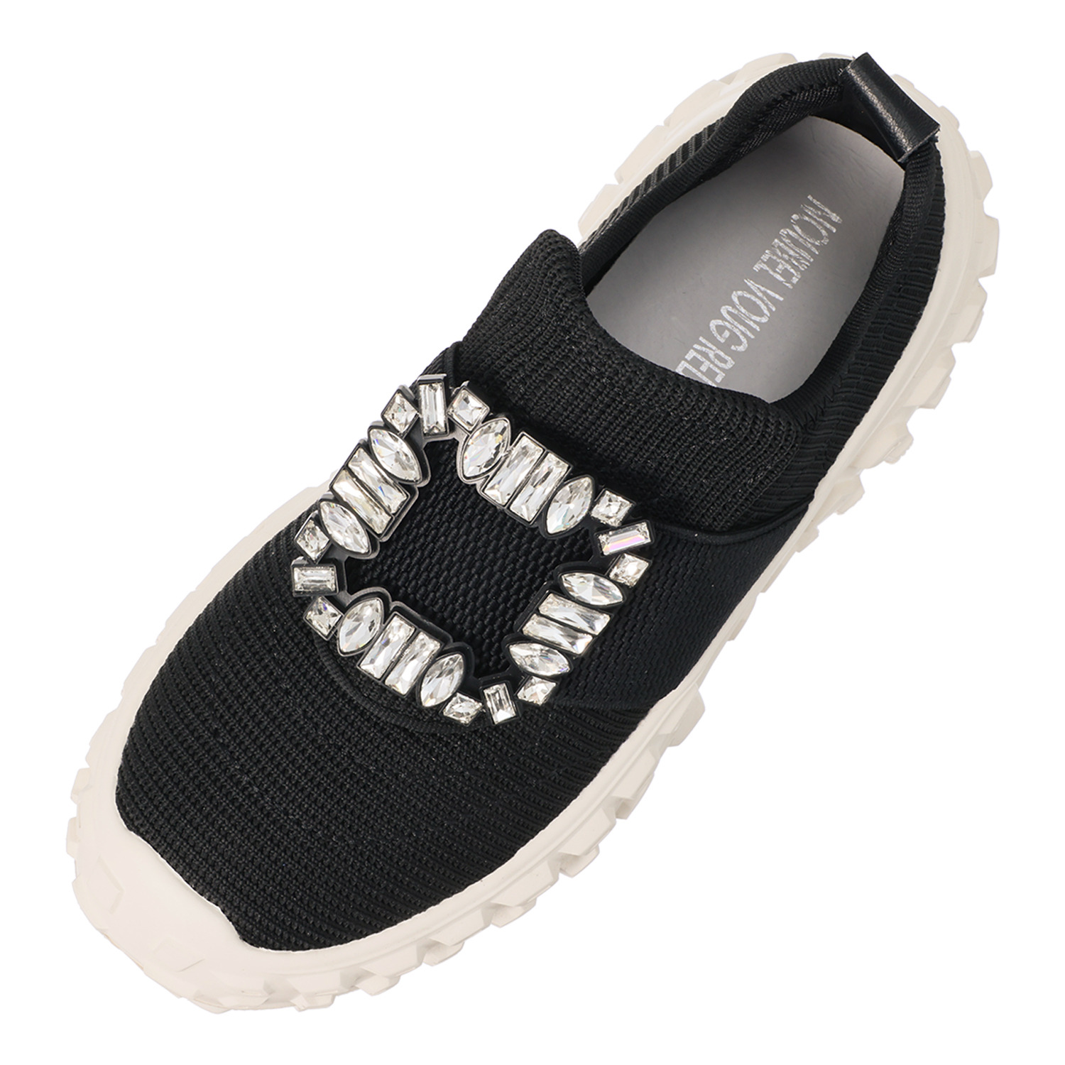 ヌーベルヴォーグ リラックス リュクスライン ビジュウバックル 厚底ダッドスニーカー