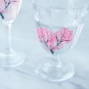 丸モ高木陶器 冷感桜のシャンパン グラスペア＆ゴブレットセット