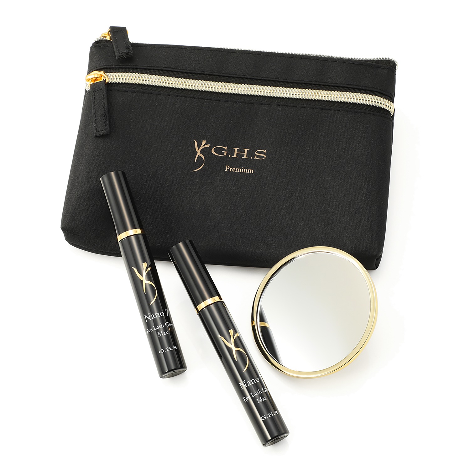 ジーエイチエス 独自技術を用いて開発 まつ毛にハリ・コシを与え 目元を美しく演出 ナノ　７ アイラッシュ　グロウ マックス ２本特別セット